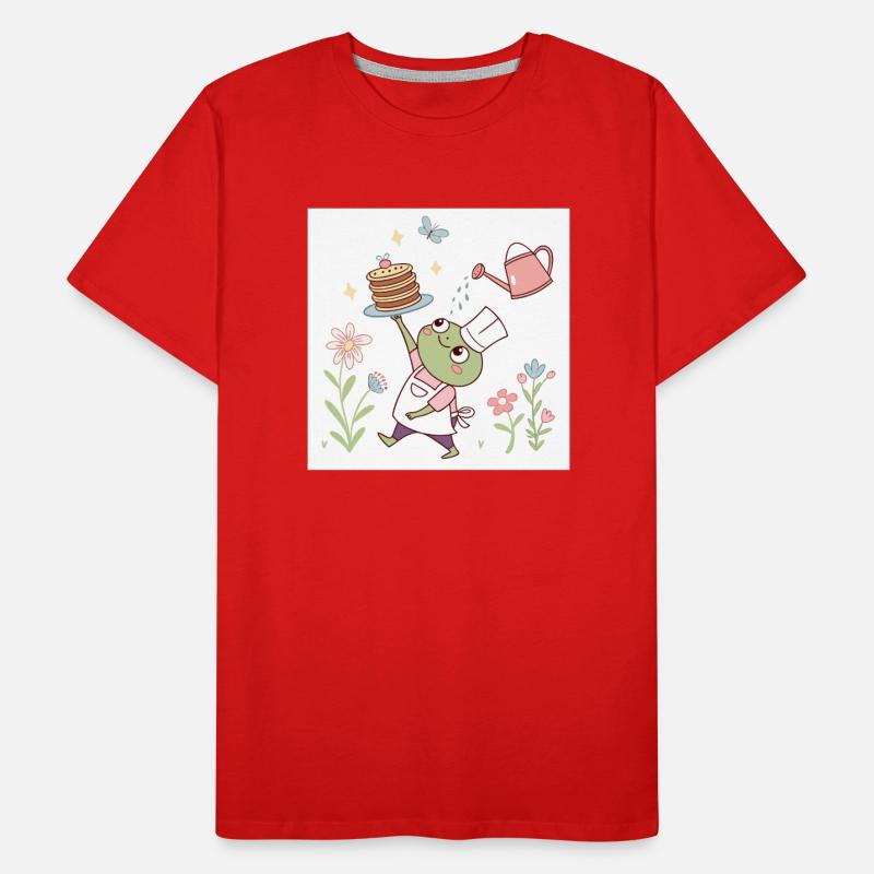 Whimsical Frog Chef with Pancakes