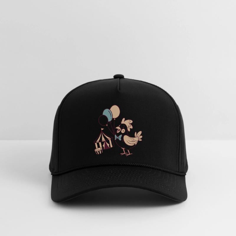 Whimsical Party Bird with Balloons