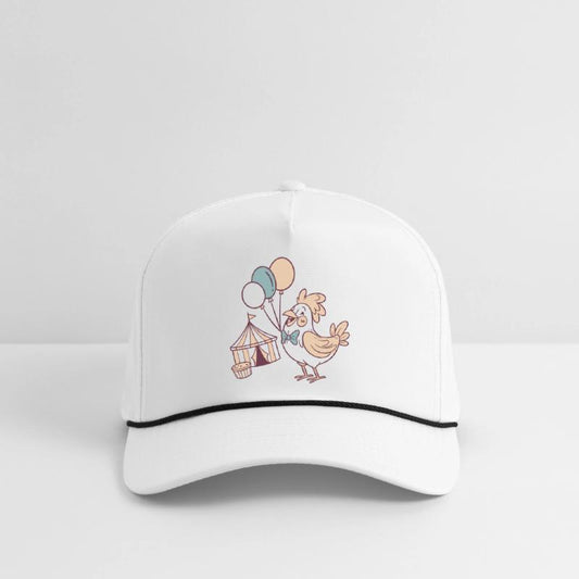 Whimsical Party Bird with Balloons