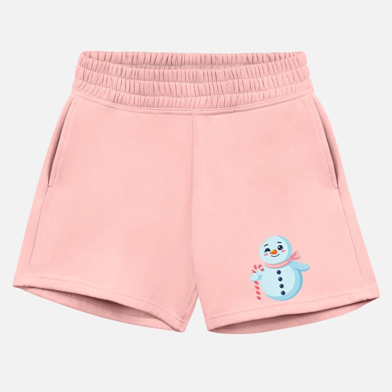 Whimsical Snowman with Candy Cane