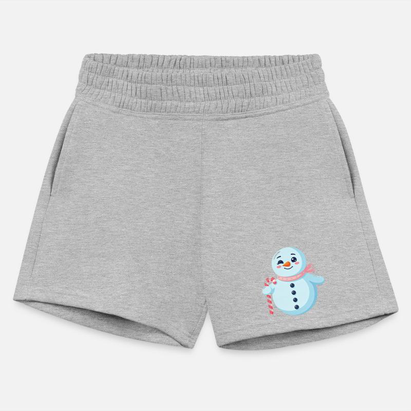 Whimsical Snowman with Candy Cane