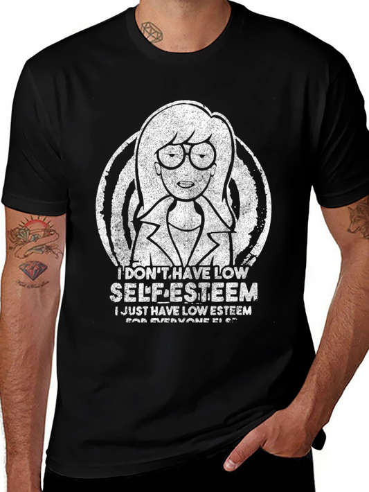 Daria Low Self-Esteem Graphic Tee - Black