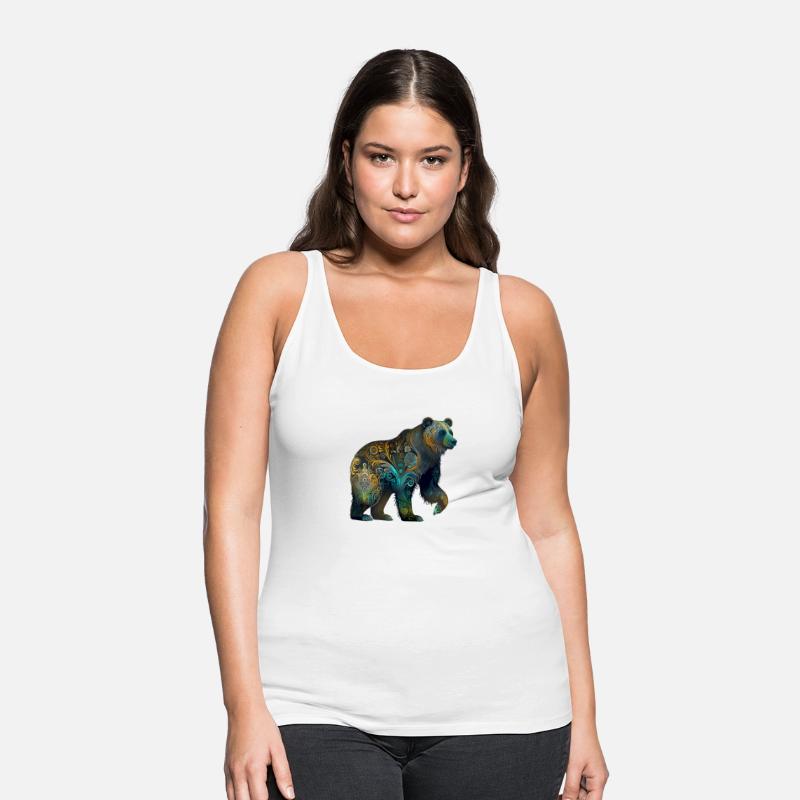 Wild Bear Watercolor Colorful Nature Outdoor 1