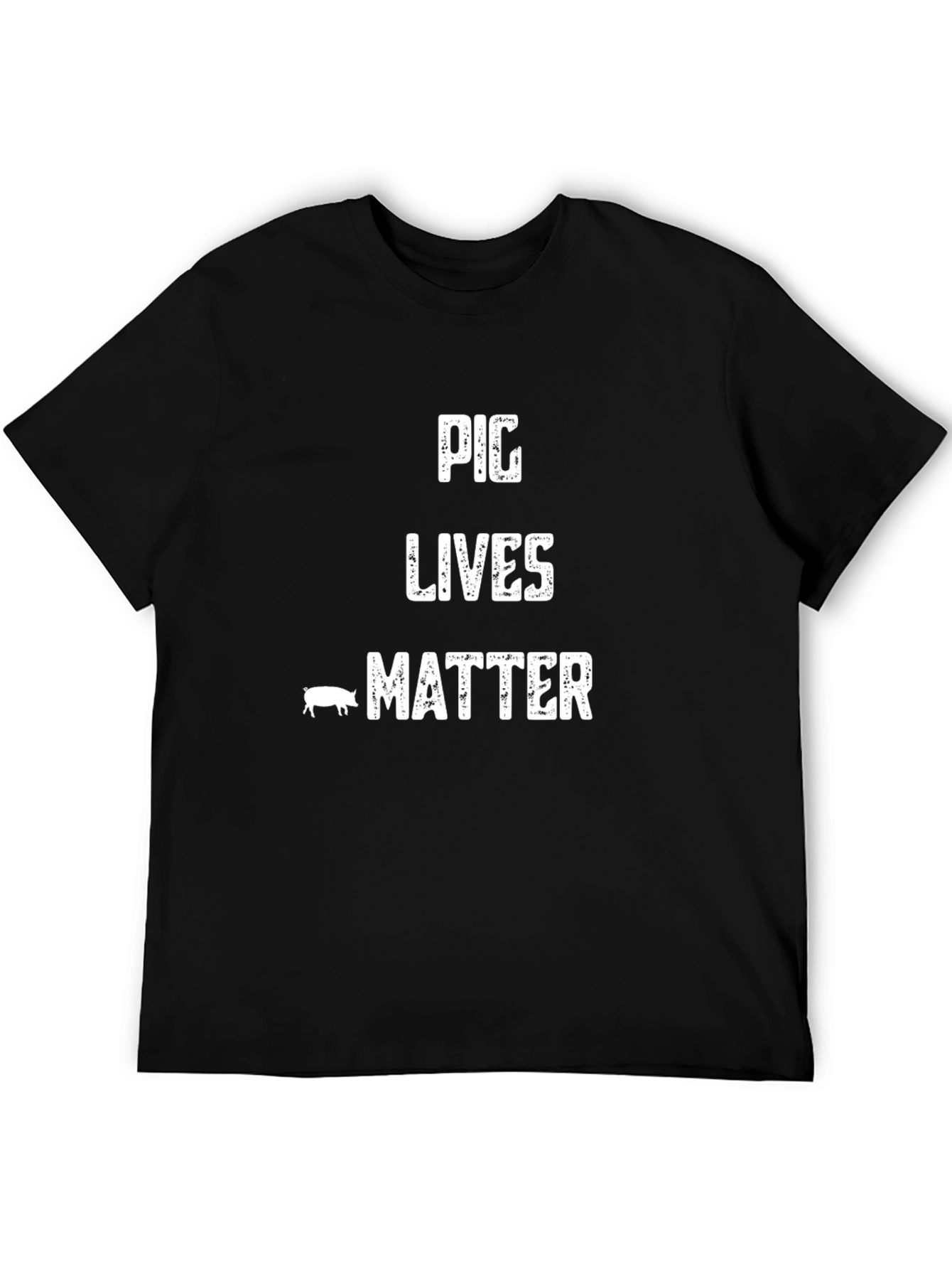 Pig Lives Matter Graphic Tee - Black