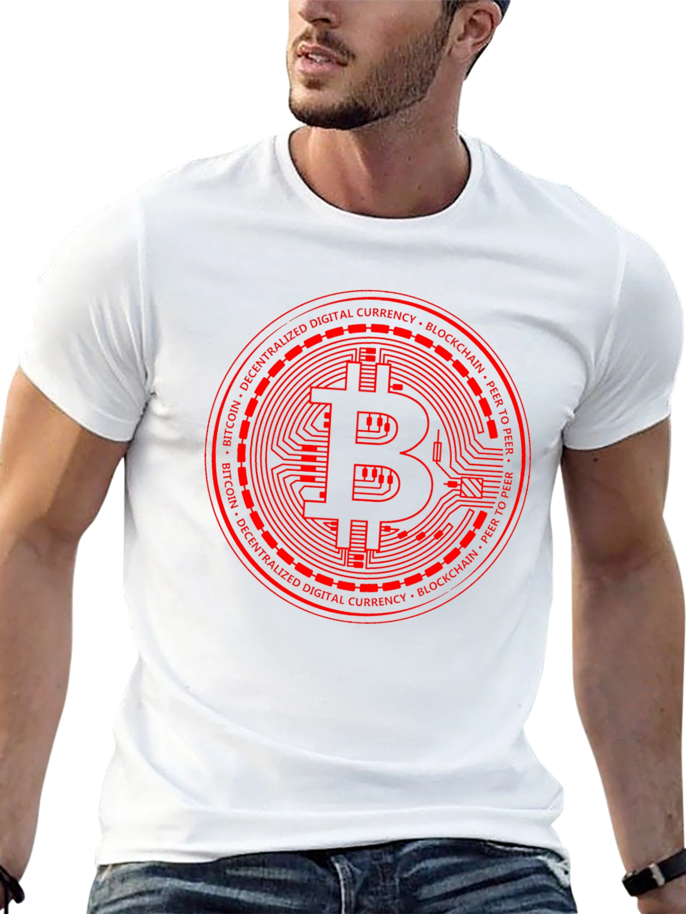 Bitcoin Blockchain Graphic Tee - Black