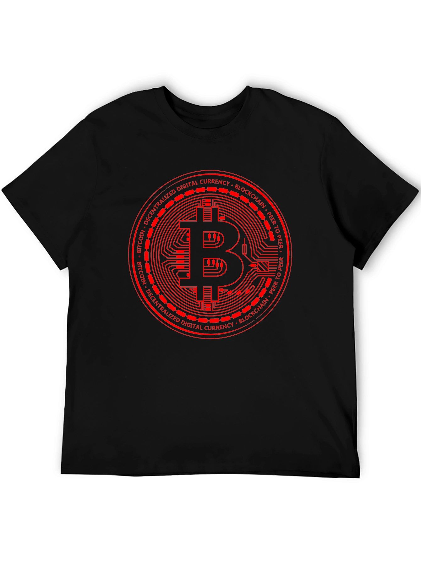 Bitcoin Blockchain Graphic Tee - Black