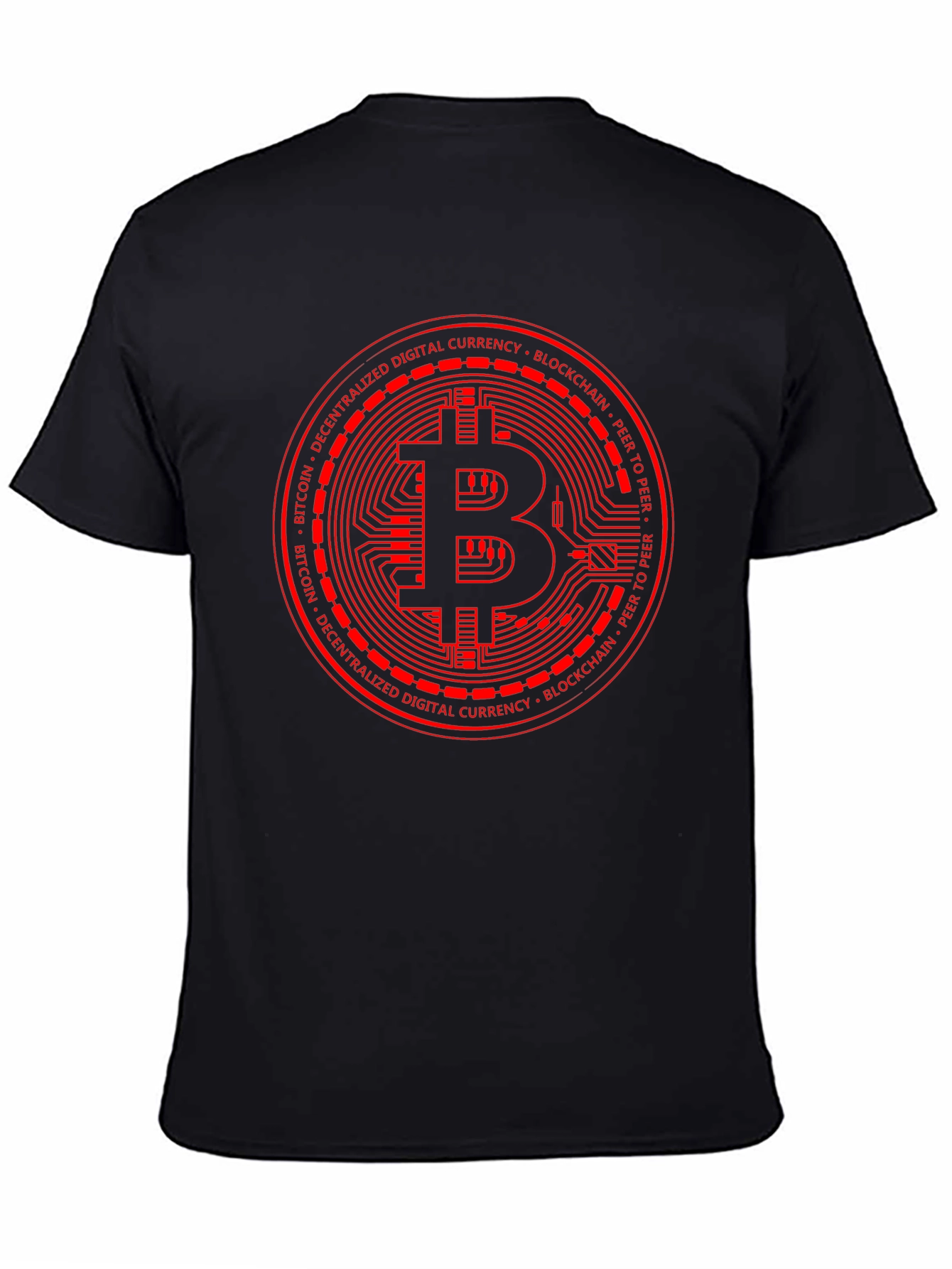 Bitcoin Blockchain Graphic Tee - Black