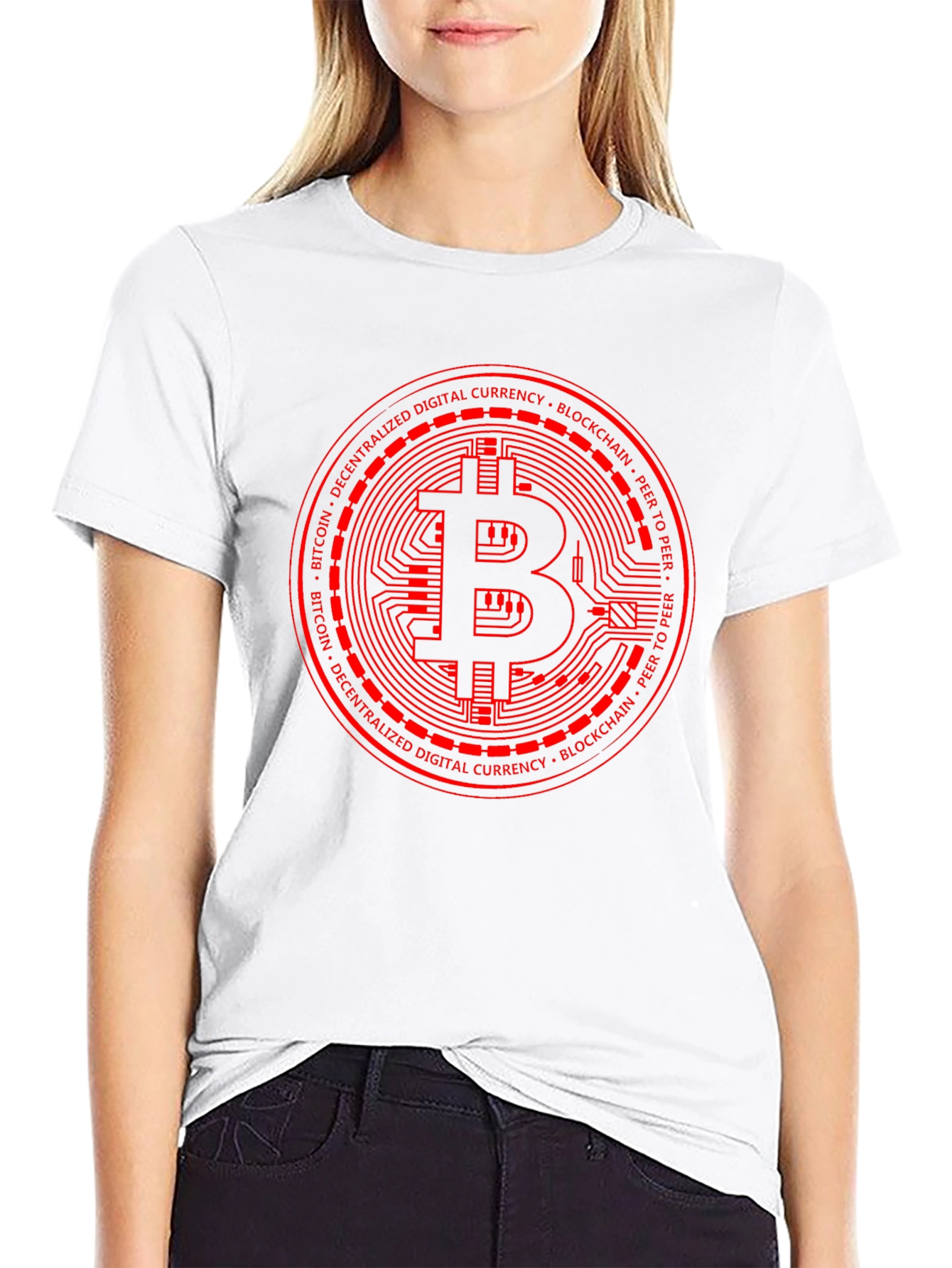 Bitcoin Blockchain Graphic Tee - Black