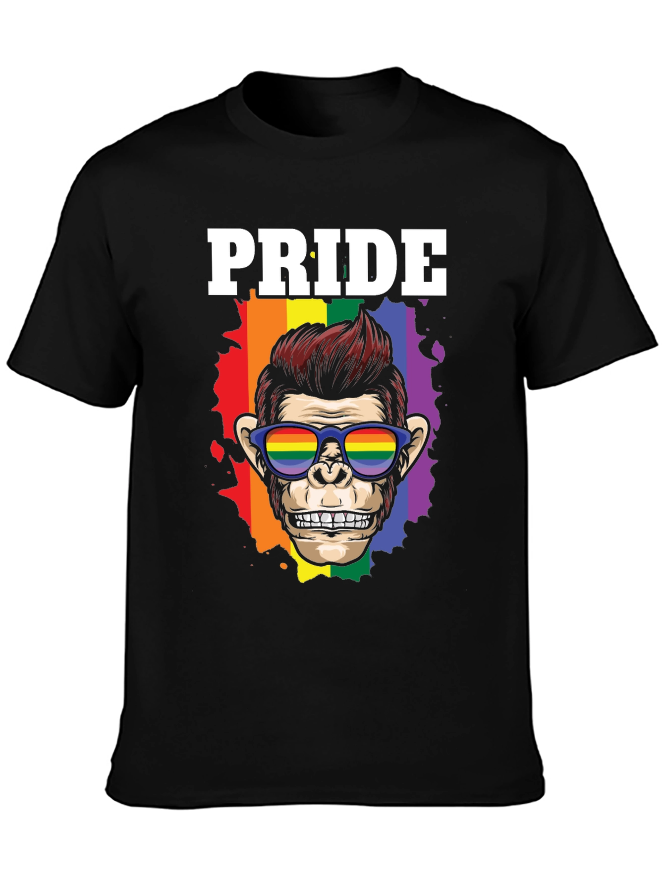 Pride Monkey Graphic T-Shirt - Celebrate LGBTQ+ Pride!