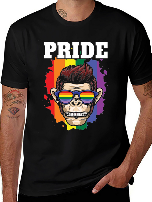 Pride Monkey Graphic T-Shirt - Celebrate LGBTQ+ Pride!