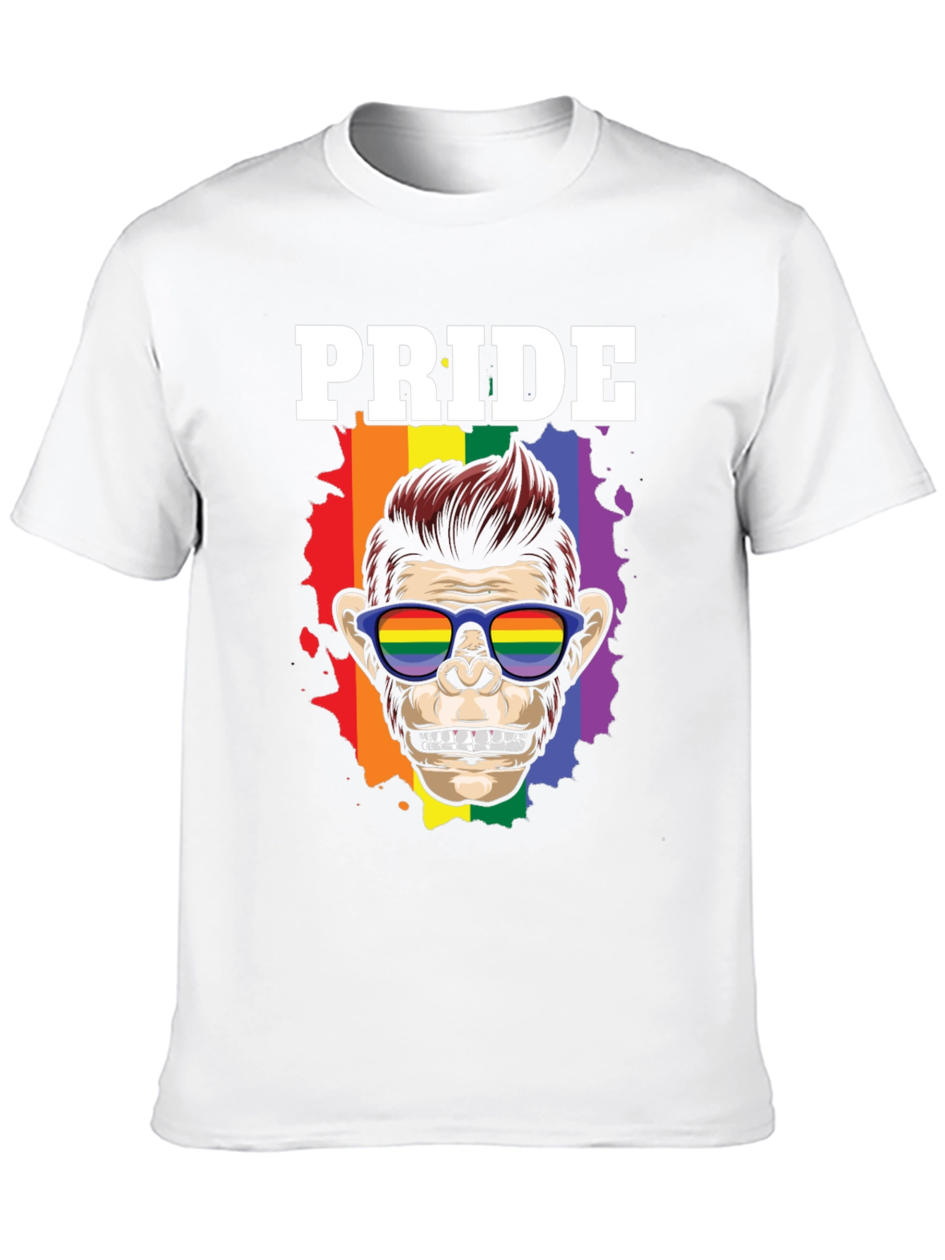 Pride Monkey Graphic T-Shirt - Celebrate LGBTQ+ Pride!