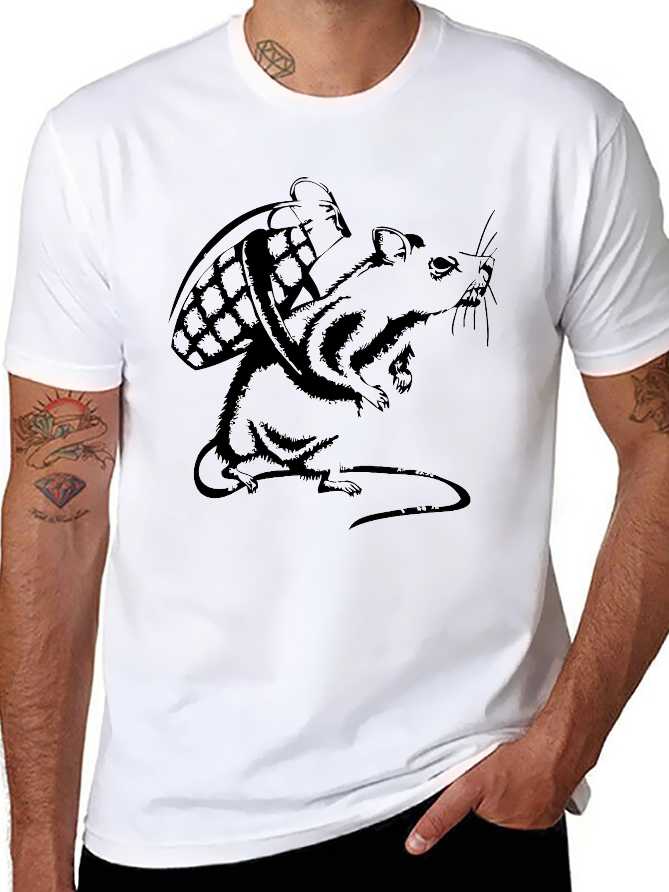Rat With Grenade - Unisex Graphic Tee