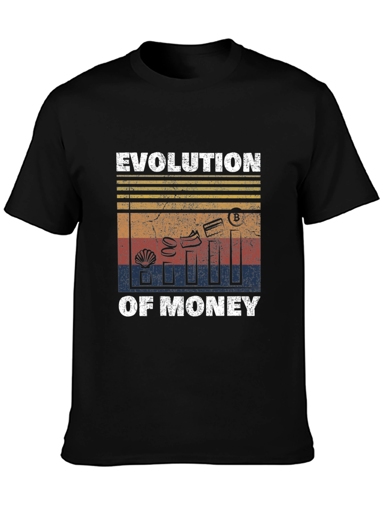 Evolution of Money Graphic Tee - Black