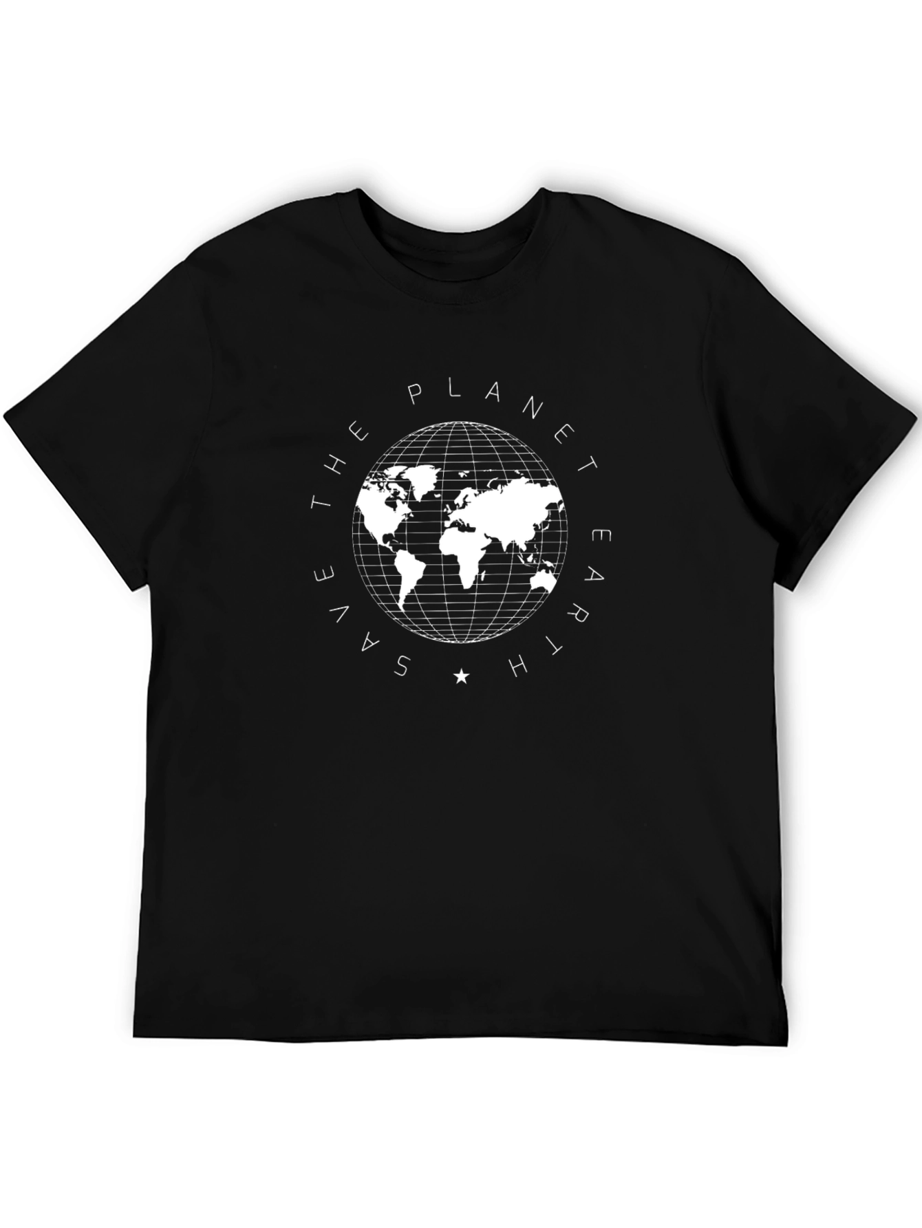 Save the Planet Earth Graphic Tee - Black