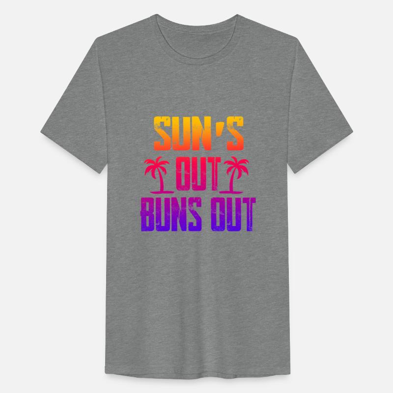 Womens Suns Out Buns Out Funny Summer