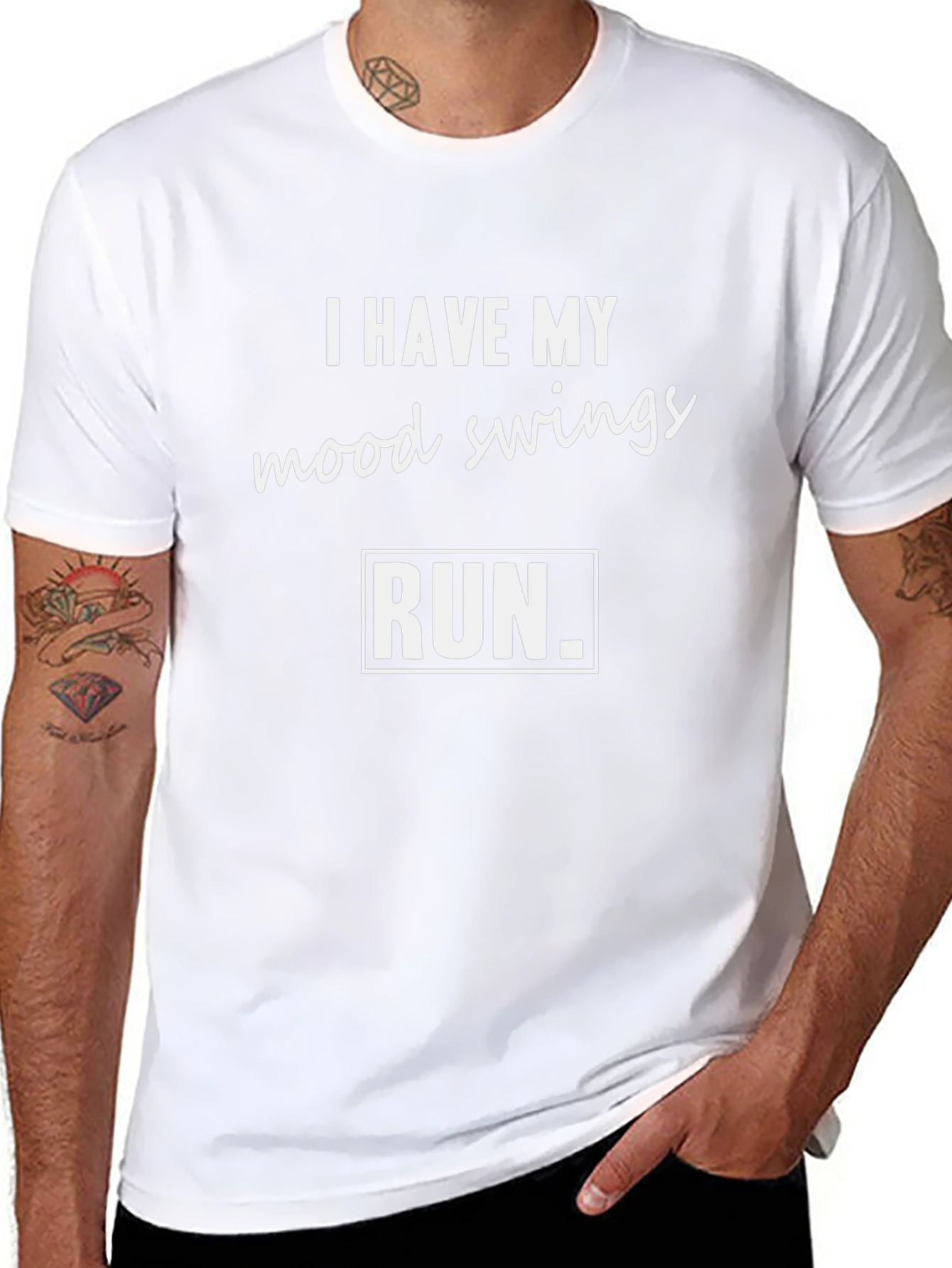 Mood Swings Run Funny Graphic Tee