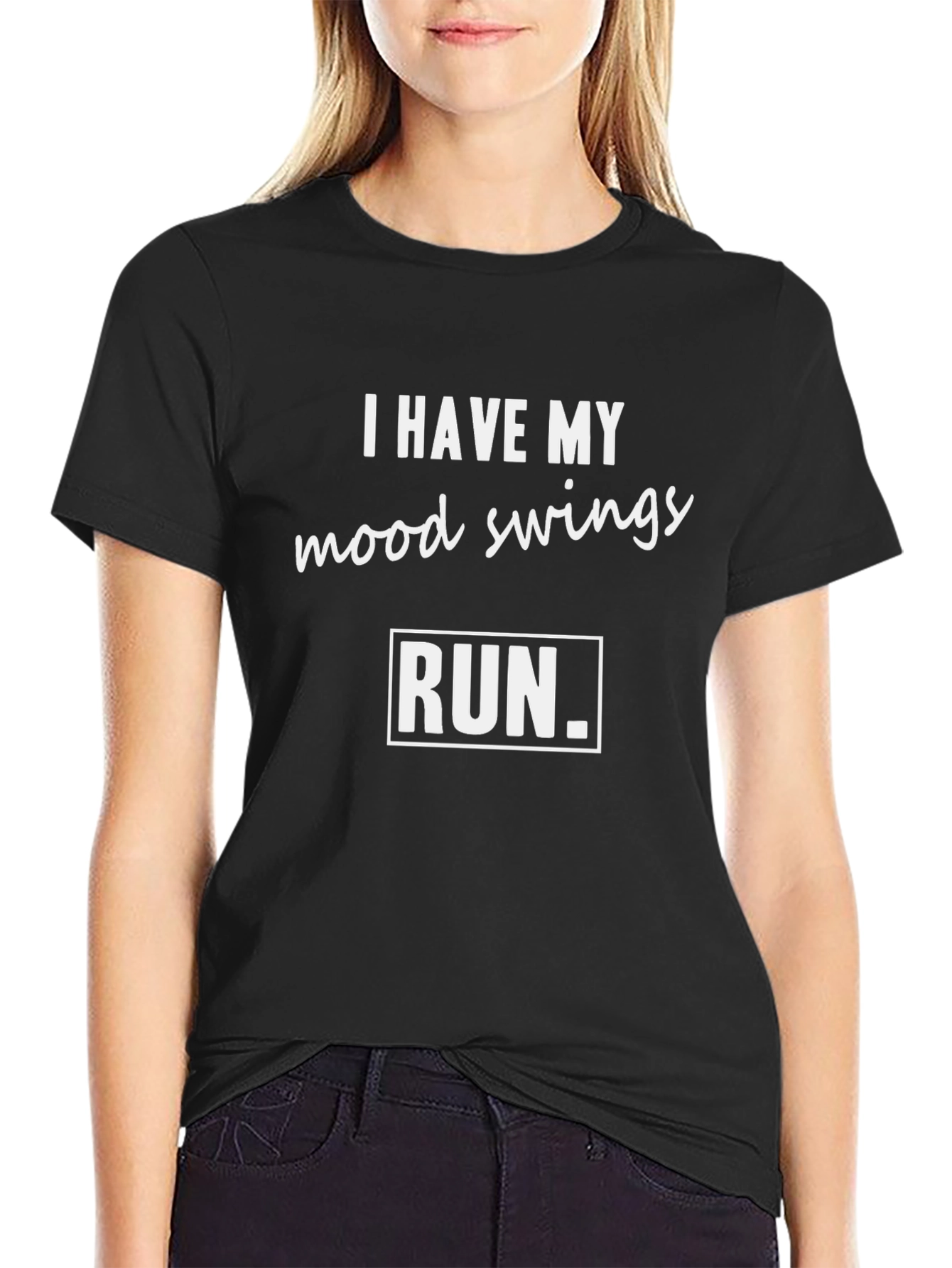 Mood Swings Run Funny Graphic Tee