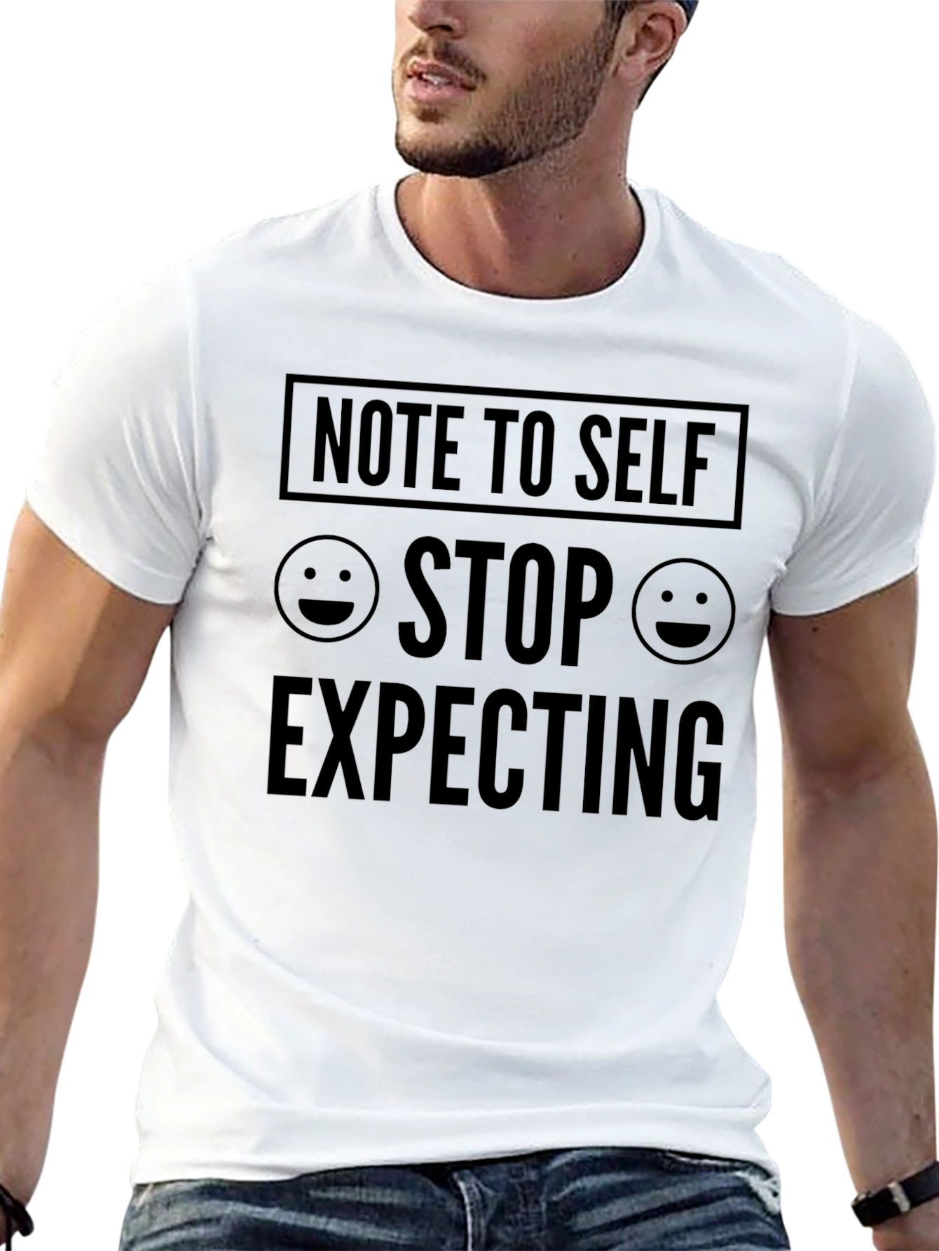 Note to Self Stop Expecting Graphic T-Shirt