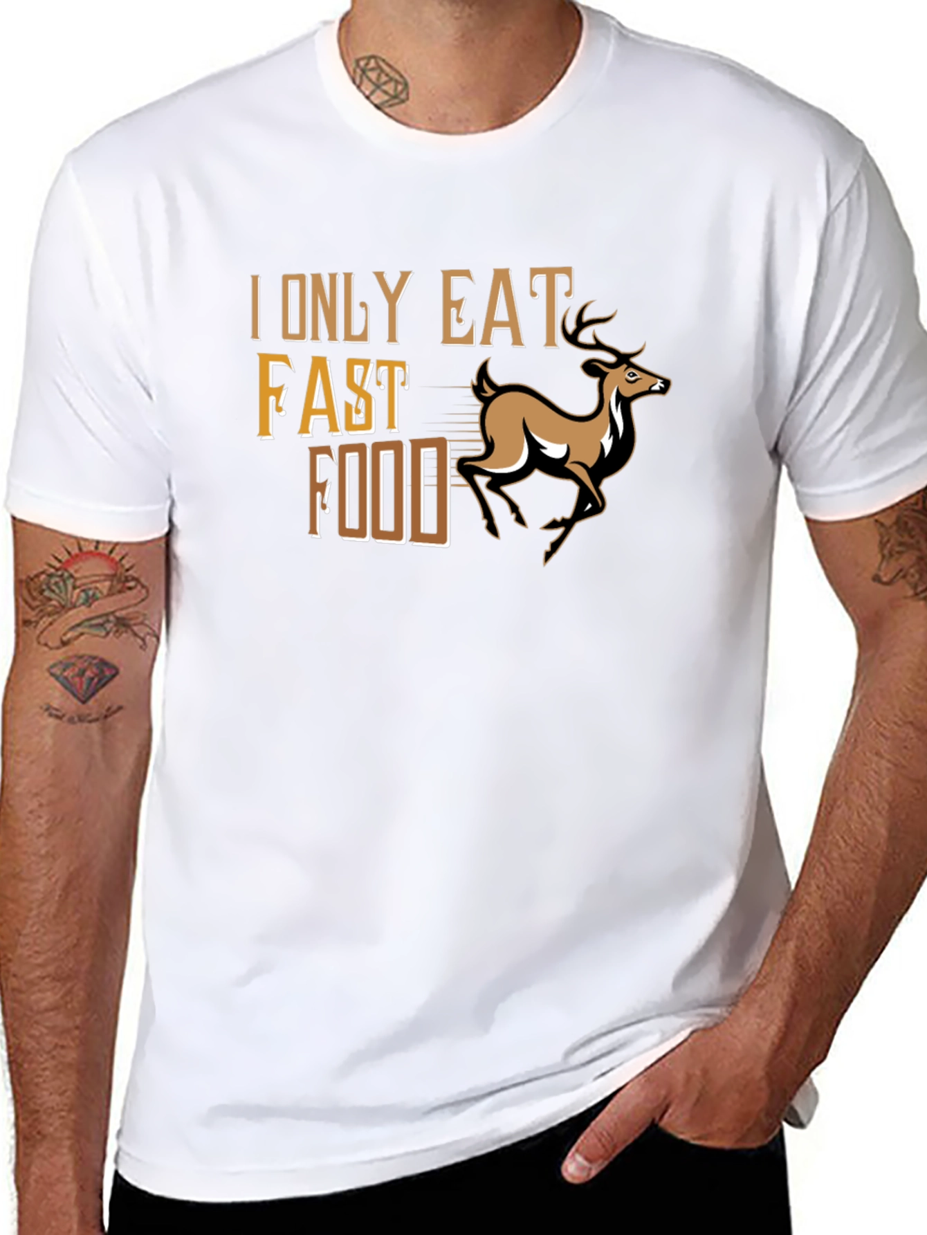 I Only Eat Fast Food Deer T-Shirt