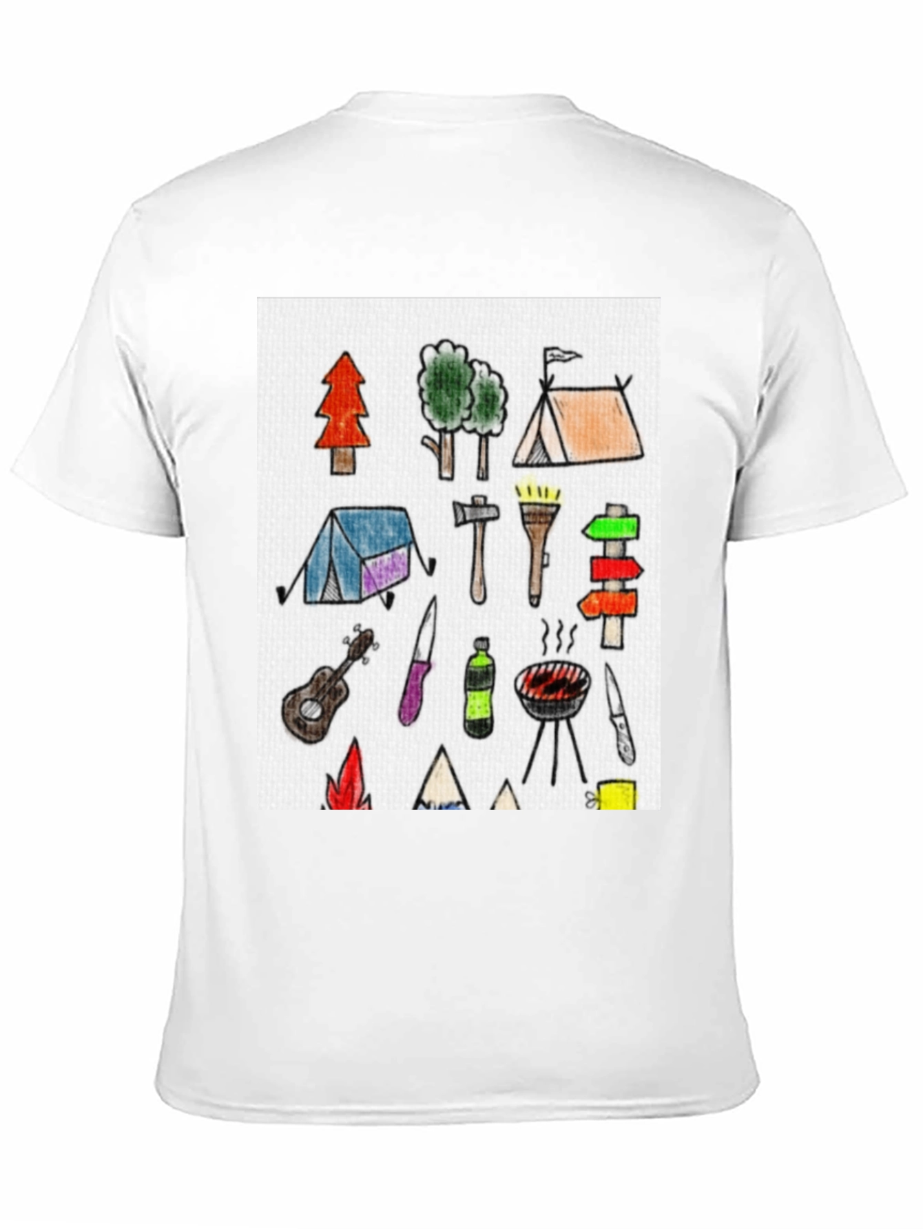Camping Doodle Graphic Tee