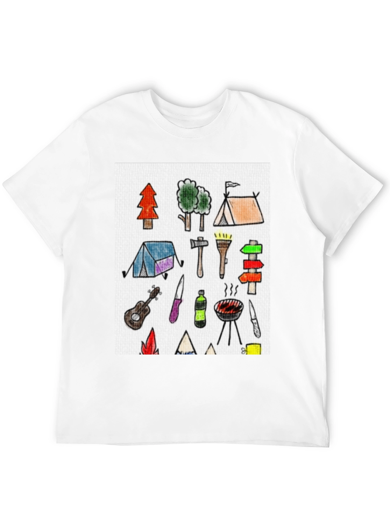 Camping Doodle Graphic Tee