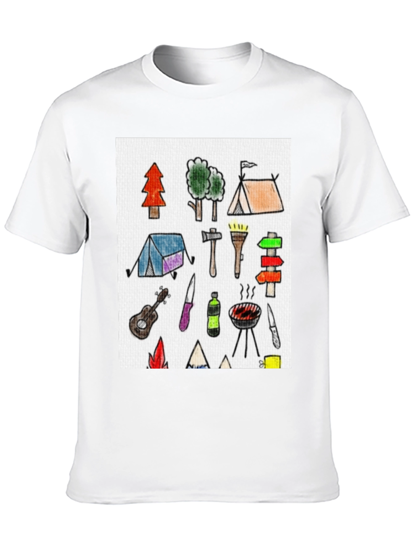 Camping Doodle Graphic Tee