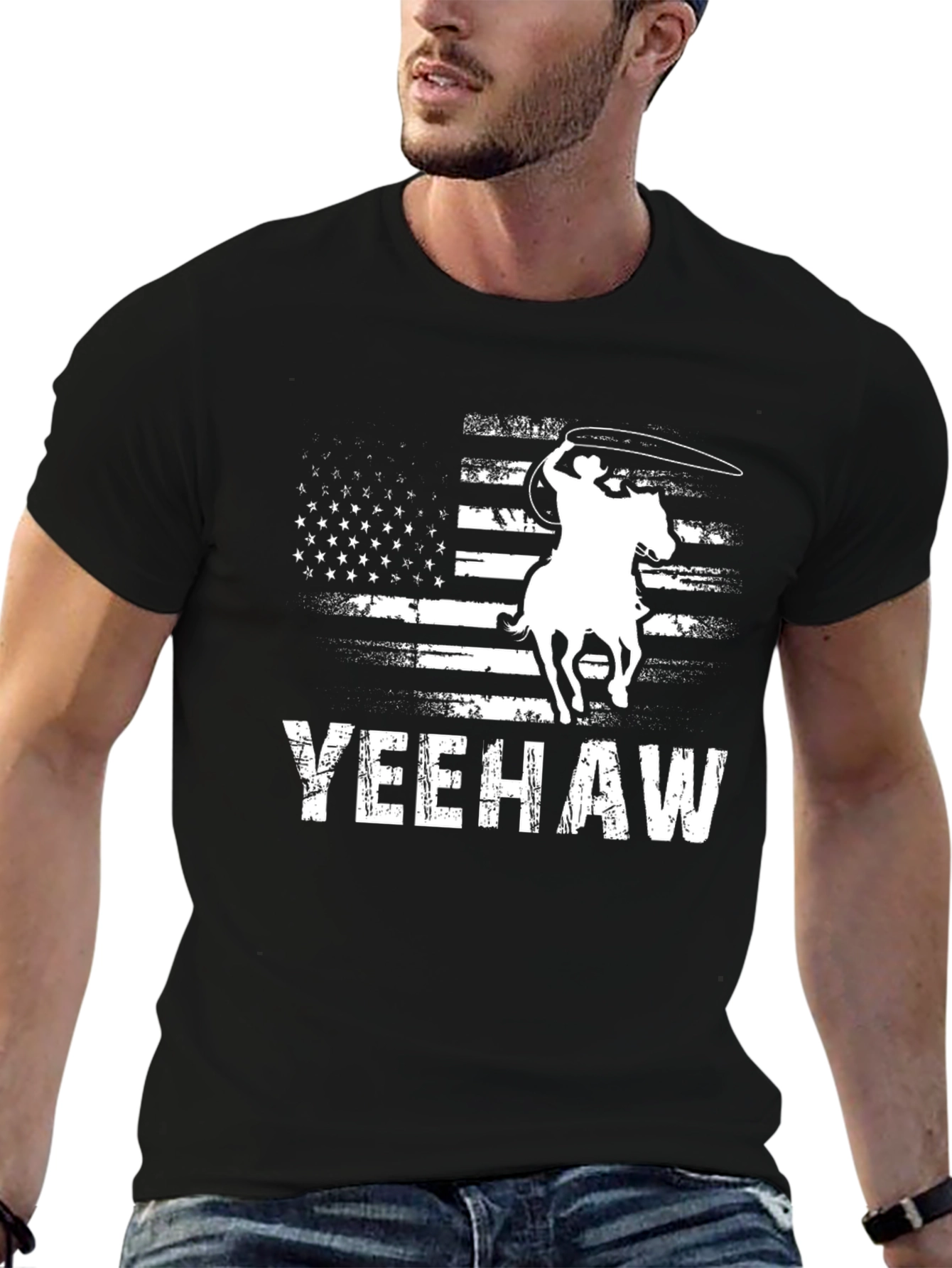 Yeehaw American Flag Graphic Tee