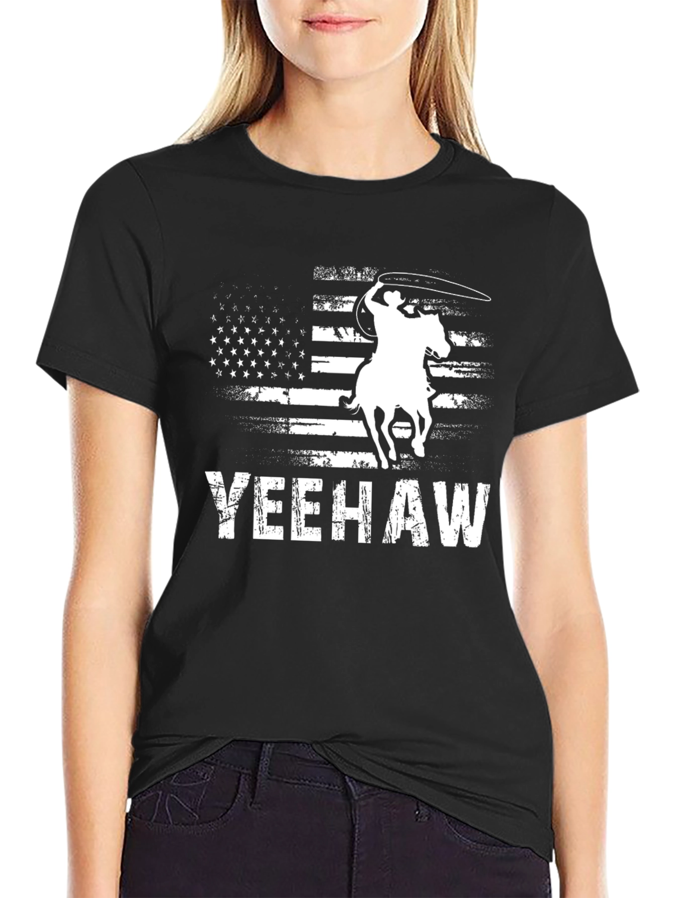 Yeehaw American Flag Graphic Tee