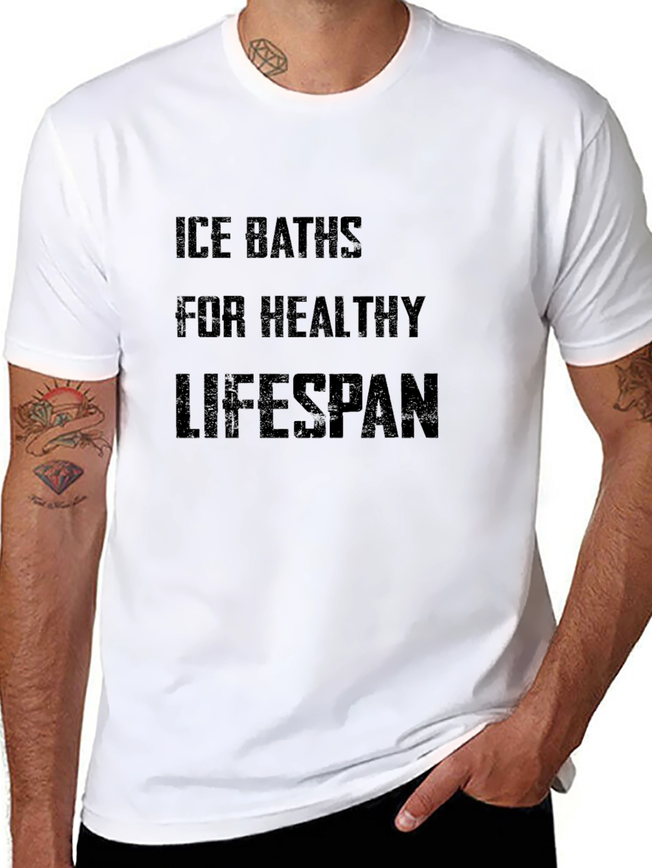 Ice Baths Healthy Lifespan Graphic T-Shirt