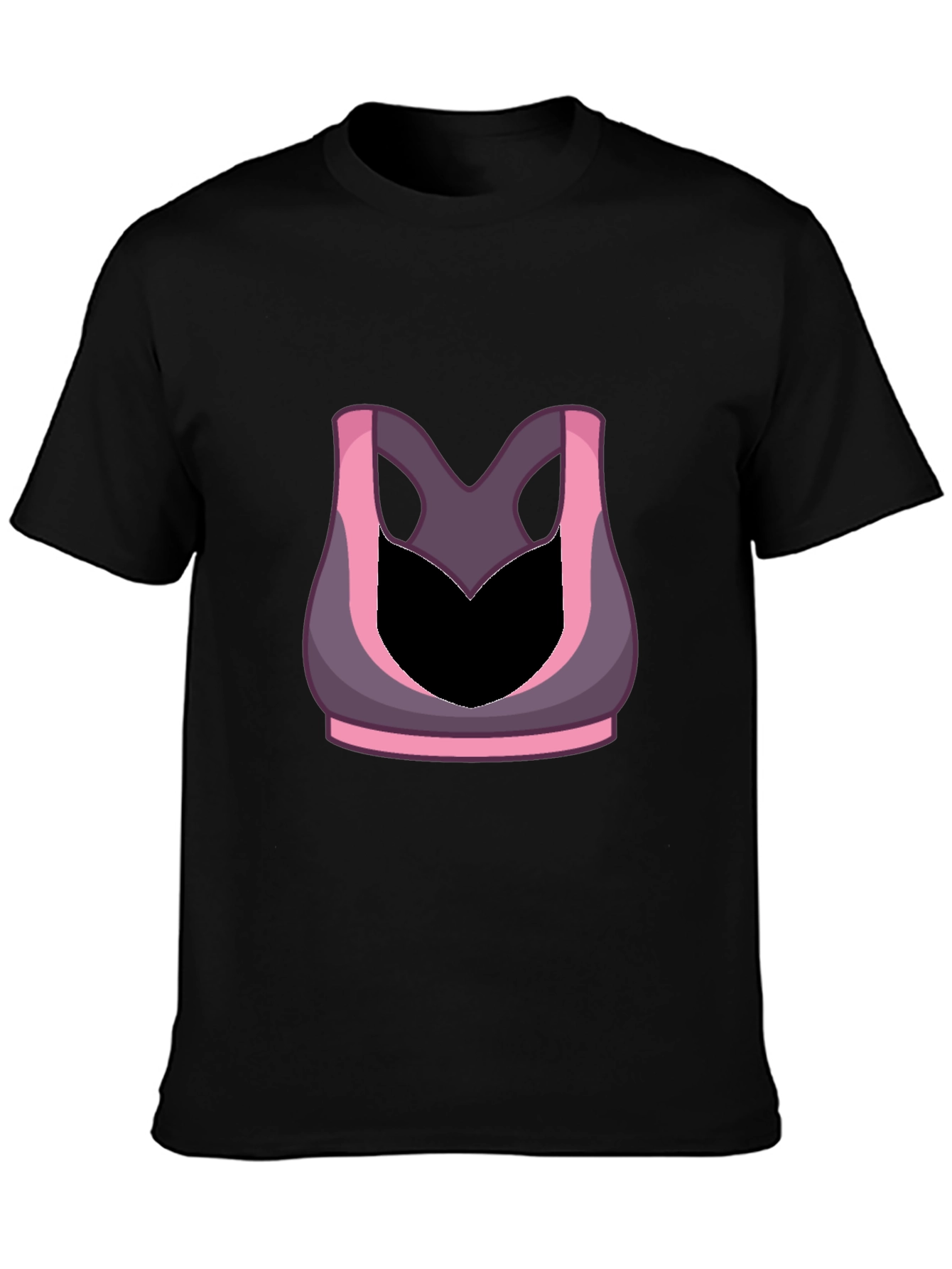 Funny Gym Shirt - Sports Bra Illusion Tee