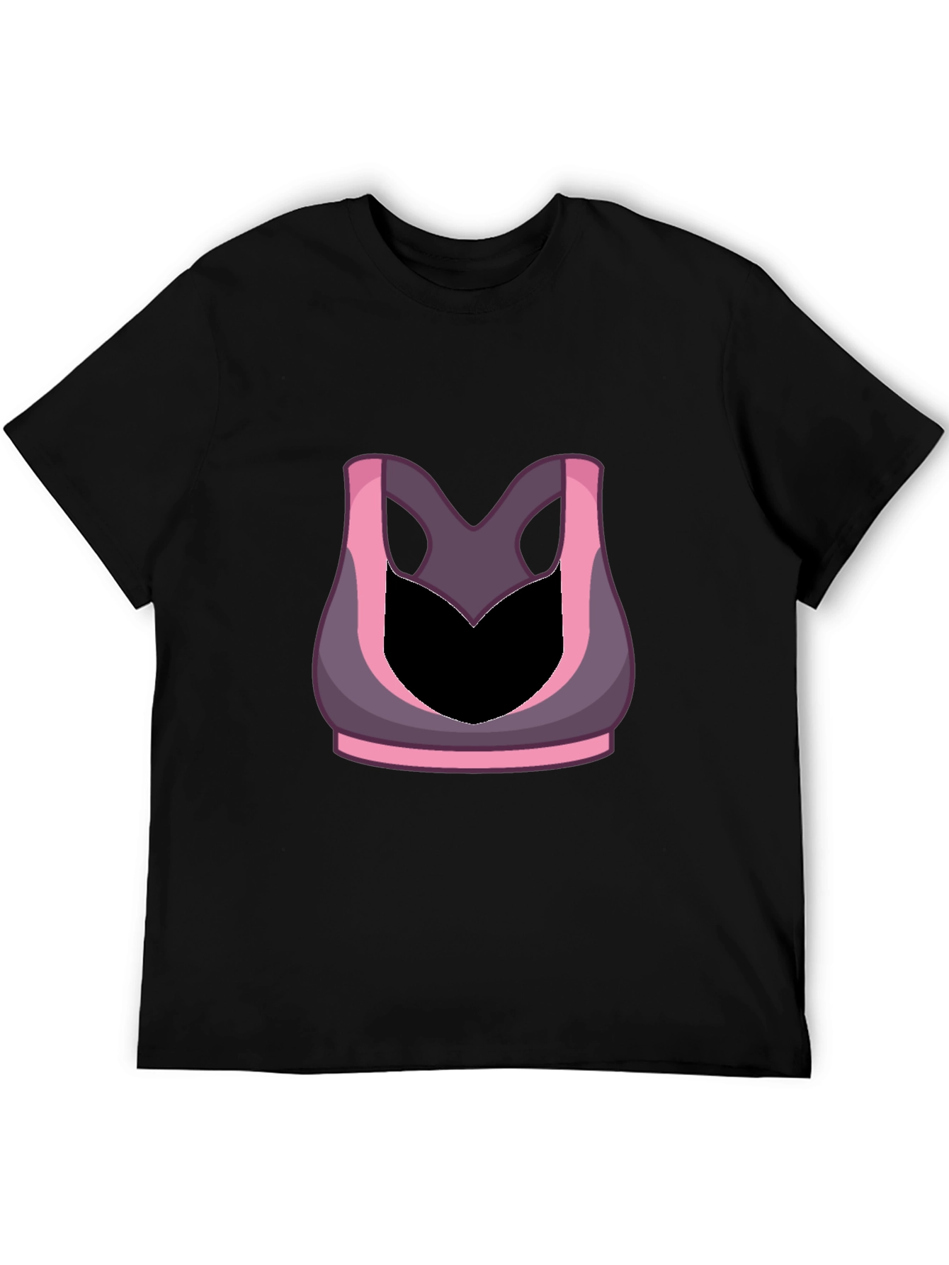 Funny Gym Shirt - Sports Bra Illusion Tee