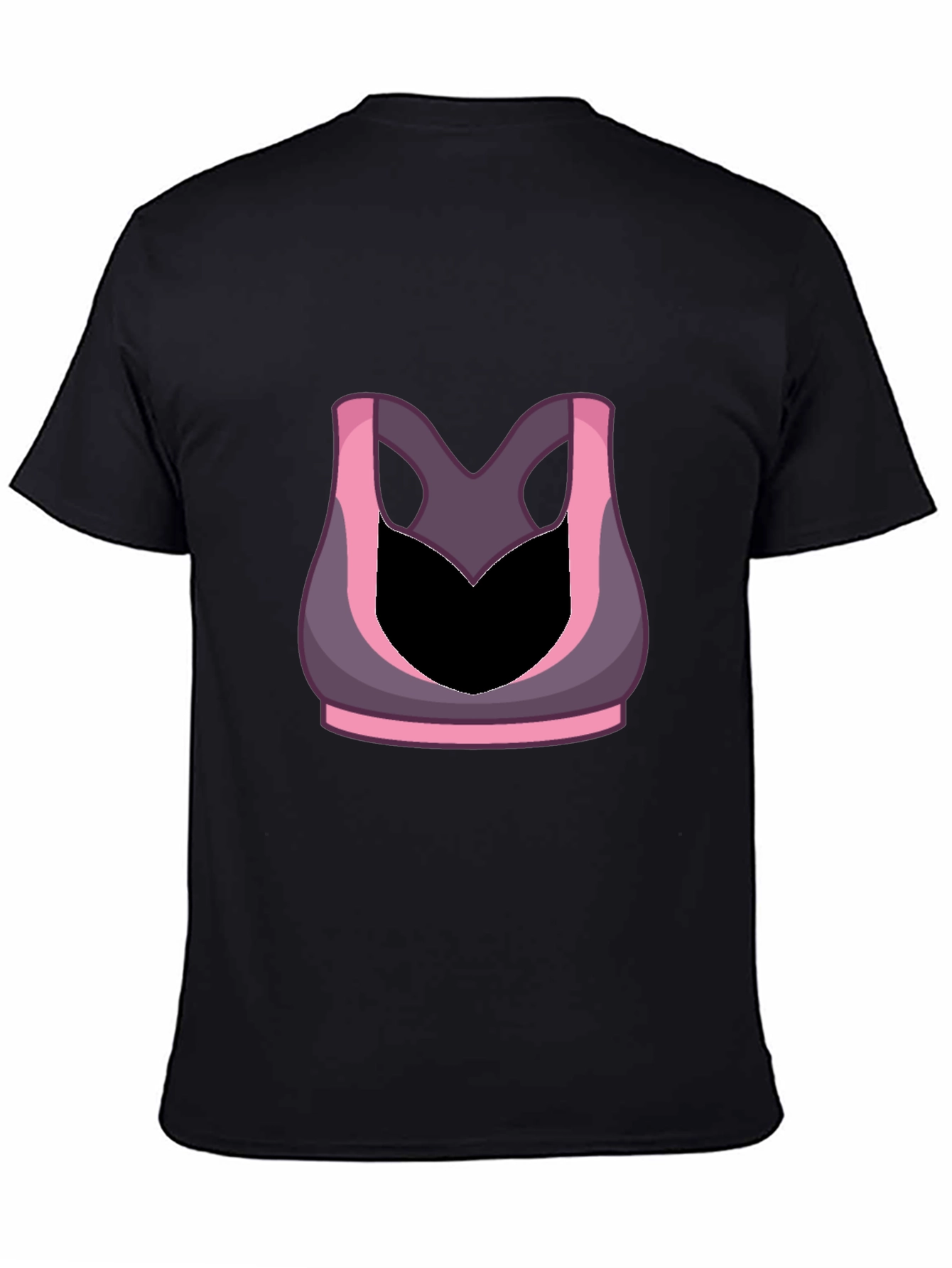 Funny Gym Shirt - Sports Bra Illusion Tee