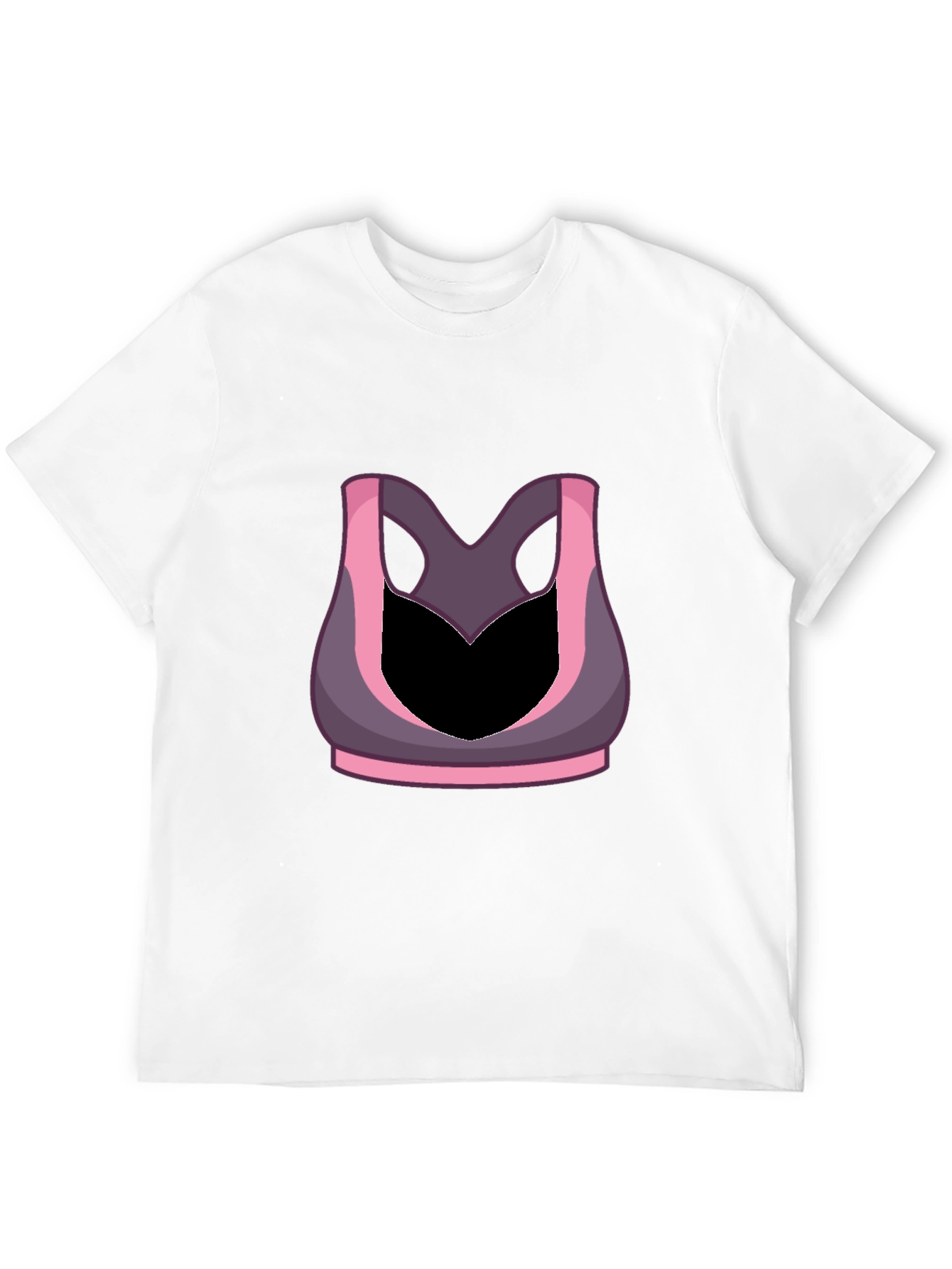 Funny Gym Shirt - Sports Bra Illusion Tee