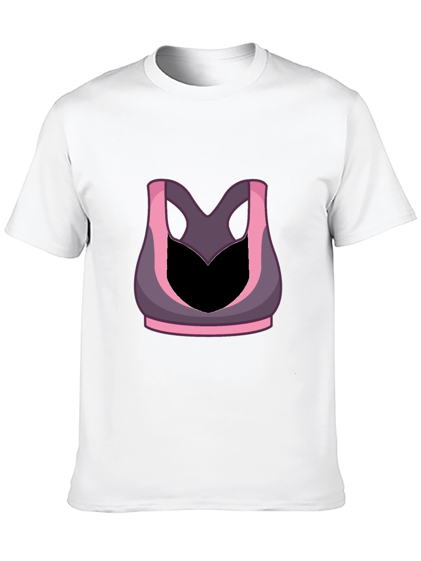 Funny Gym Shirt - Sports Bra Illusion Tee