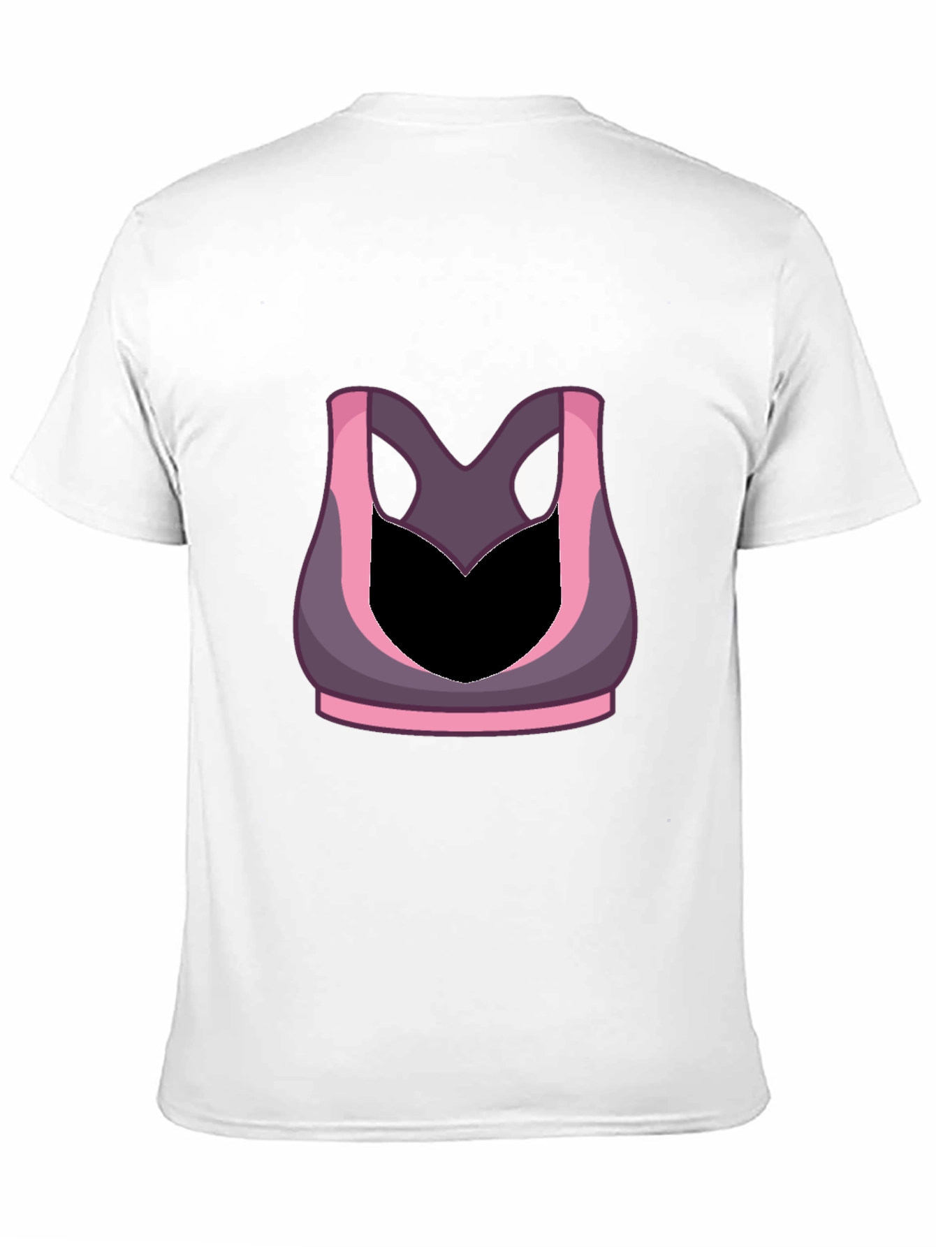Funny Gym Shirt - Sports Bra Illusion Tee