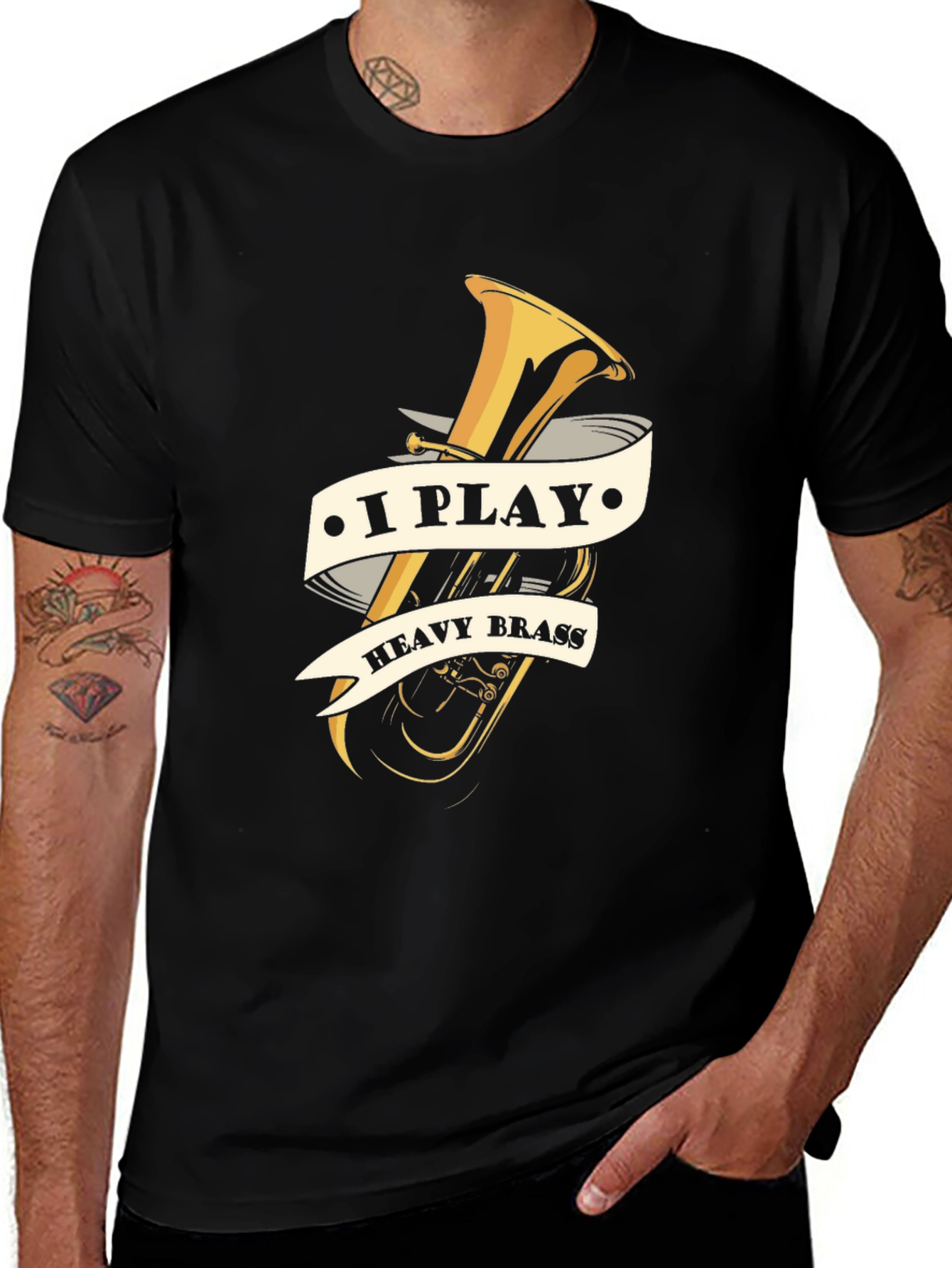 I Play Heavy Brass T-Shirt - Musician Tee