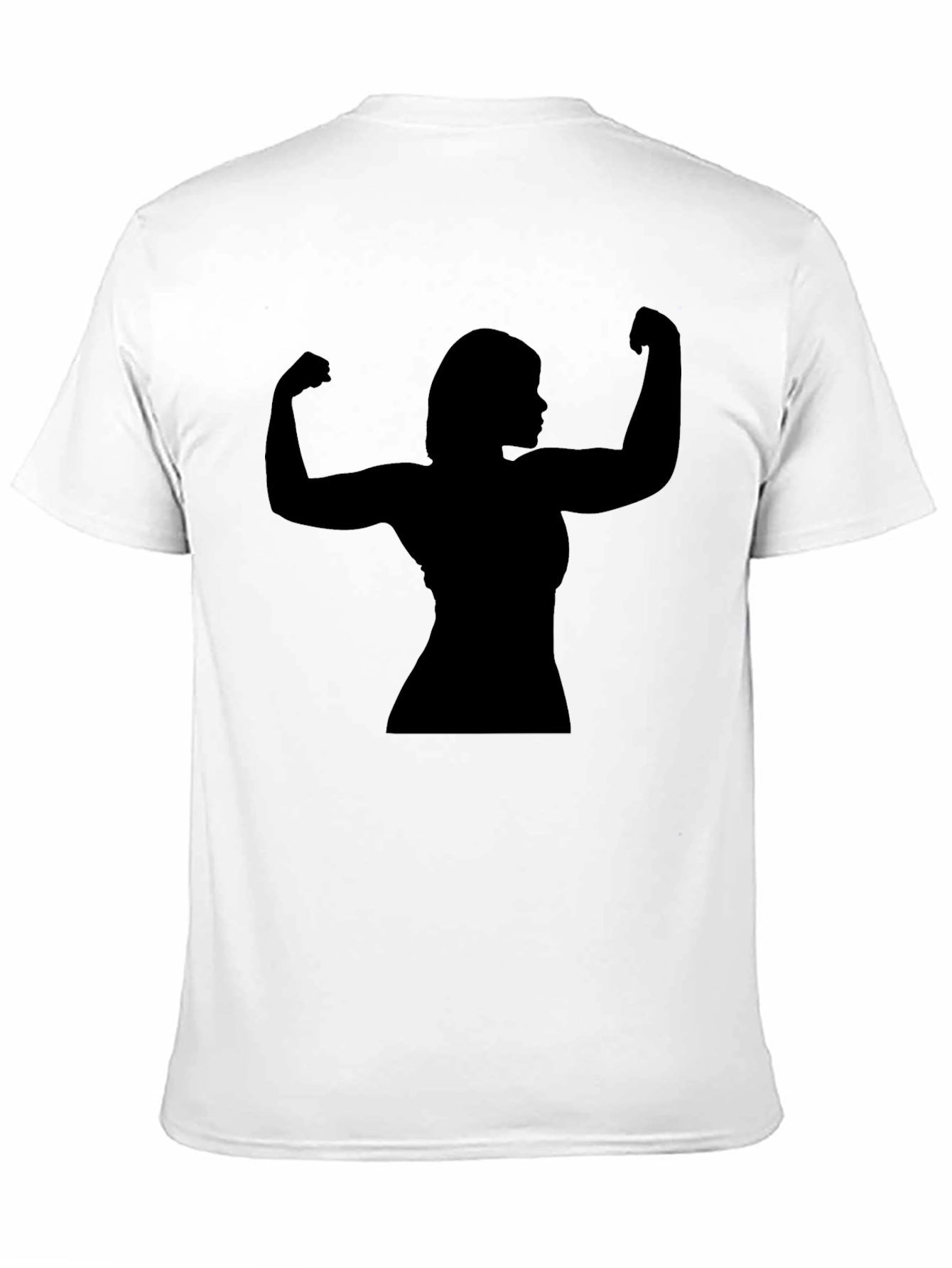 Silhouette Strong Woman Flexing T-Shirt