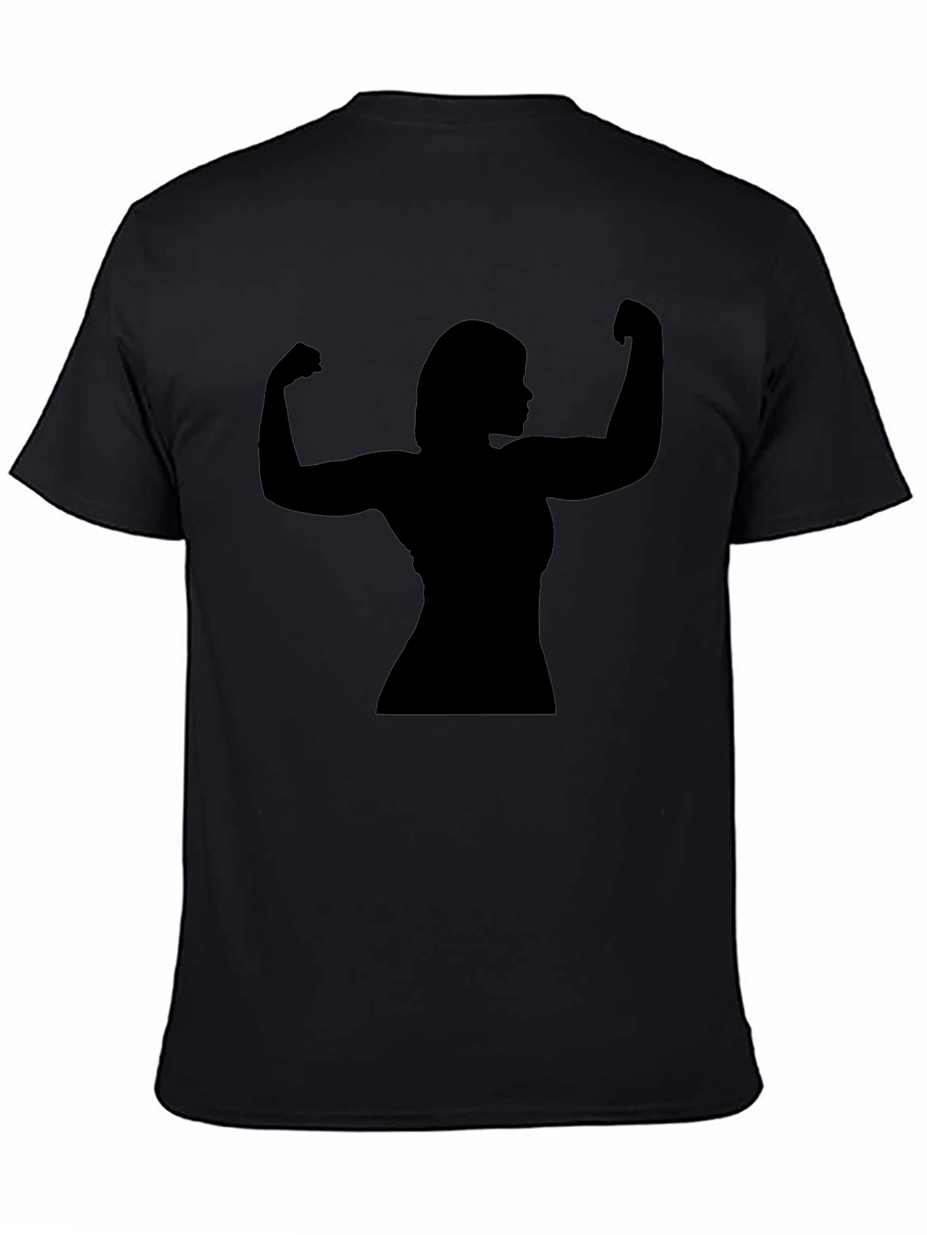 Silhouette Strong Woman Flexing T-Shirt