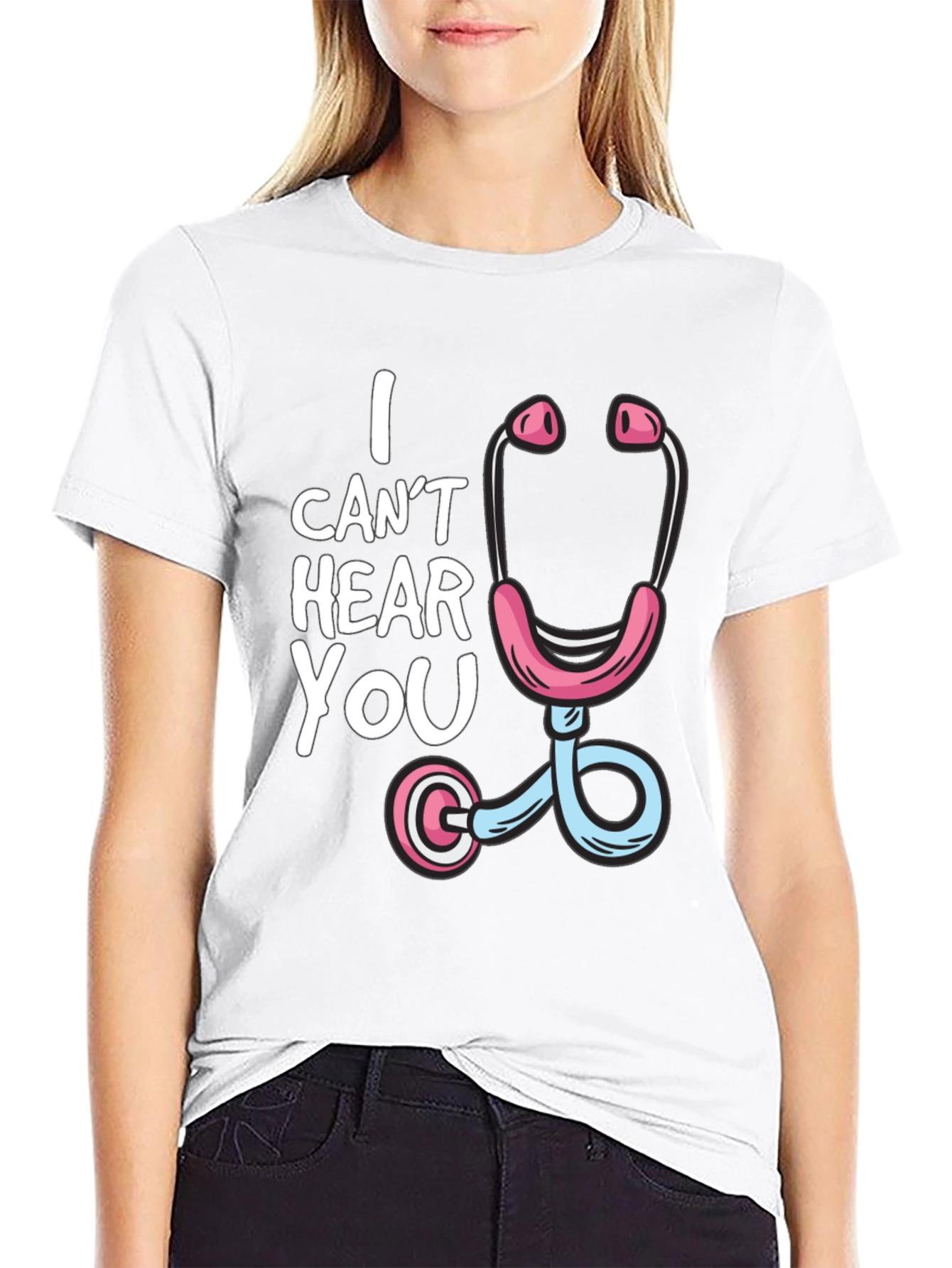 Funny Doctor Stethoscope Graphic T-Shirt