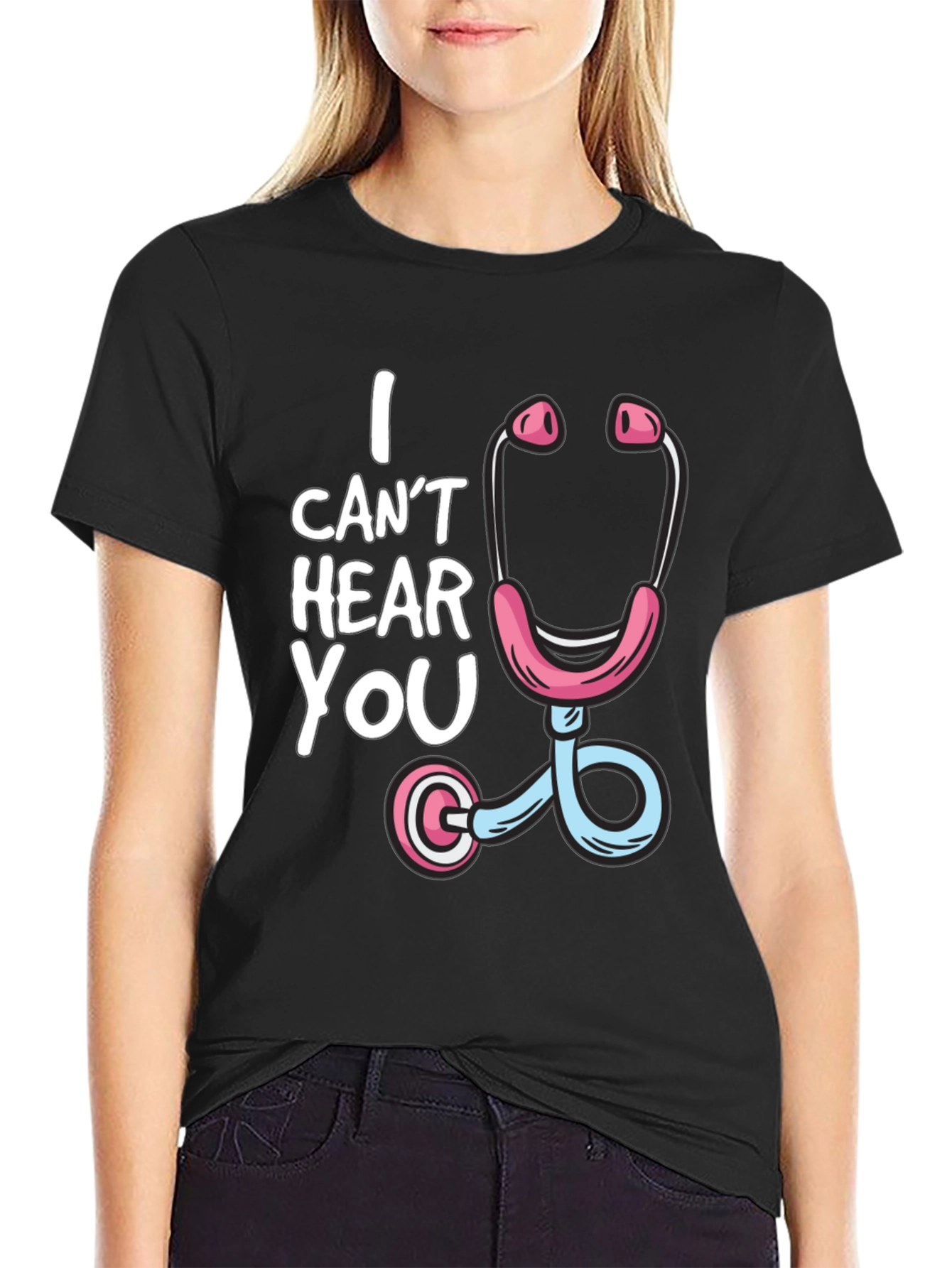 Funny Doctor Stethoscope Graphic T-Shirt