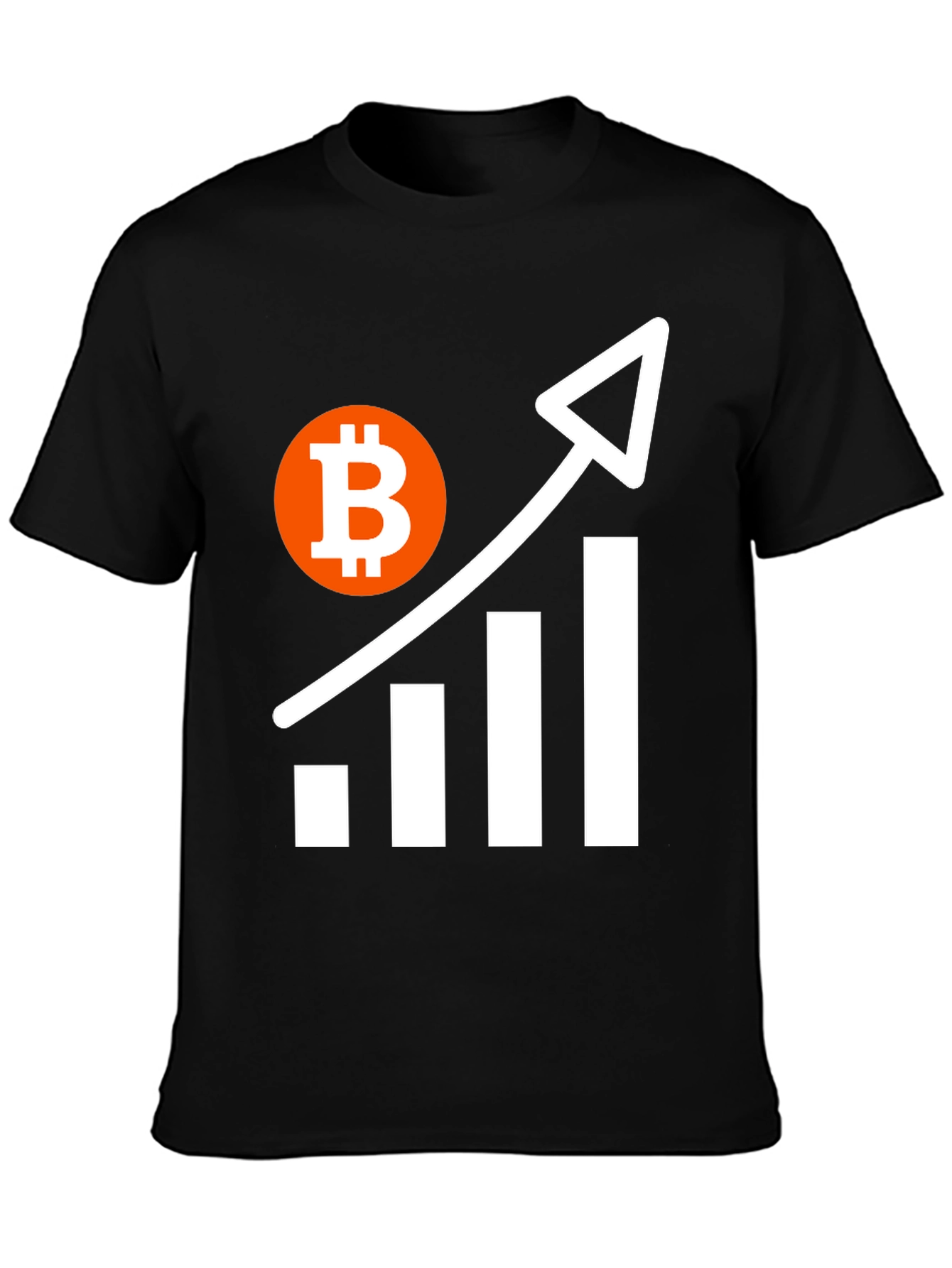 Bitcoin Crypto T-Shirt - Upward Trend Design
