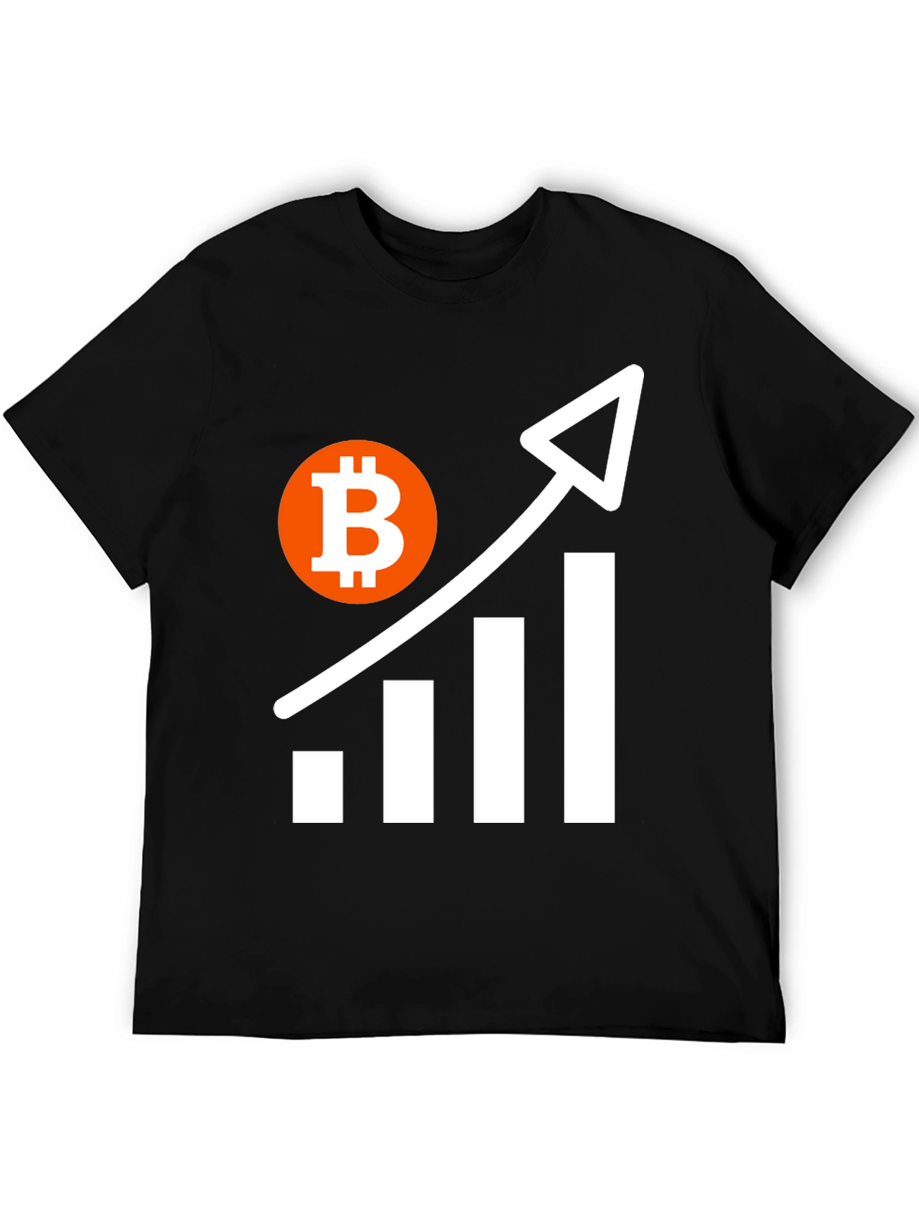 Bitcoin Crypto T-Shirt - Upward Trend Design