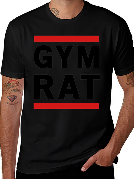 Gym Rat T-Shirt - Black Bold and Ready to Lift