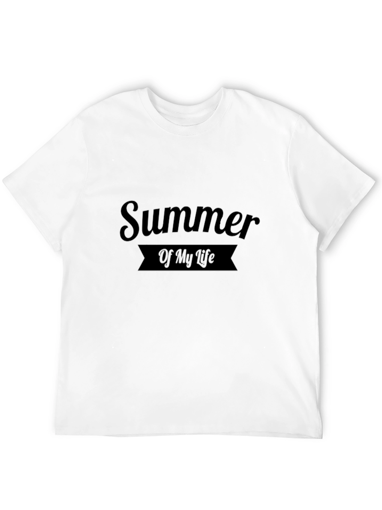 Summer of My Life Black Graphic T-Shirt