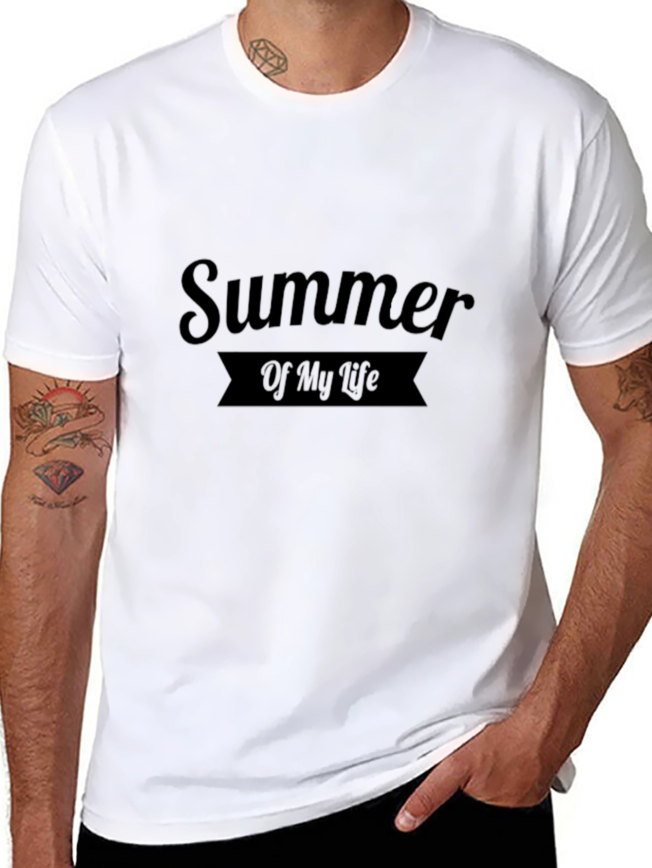 Summer of My Life Black Graphic T-Shirt