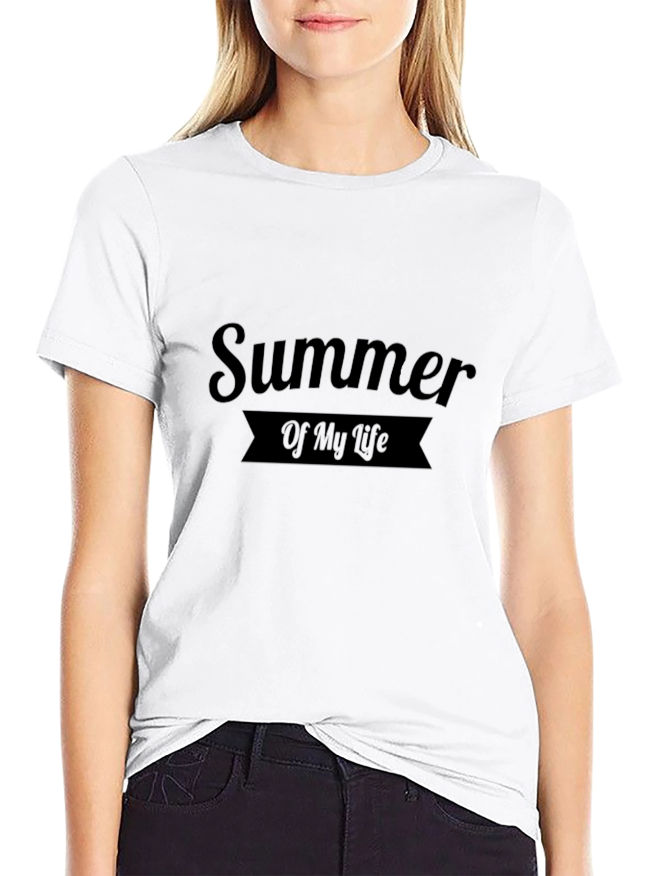 Summer of My Life Black Graphic T-Shirt