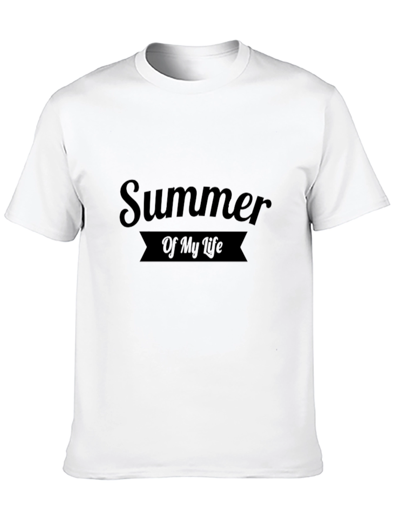 Summer of My Life Black Graphic T-Shirt
