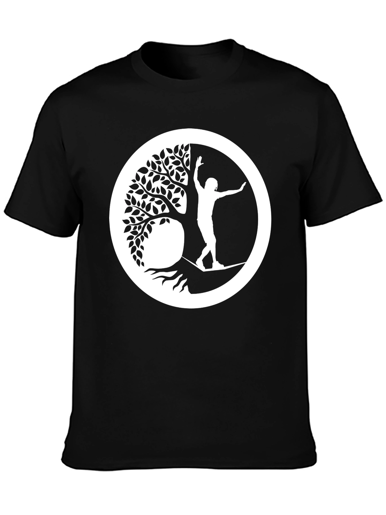 Tree of Life Slackline T-Shirt - Black