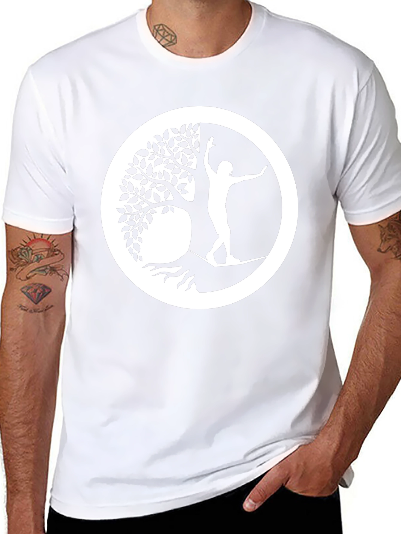 Tree of Life Slackline T-Shirt - Black