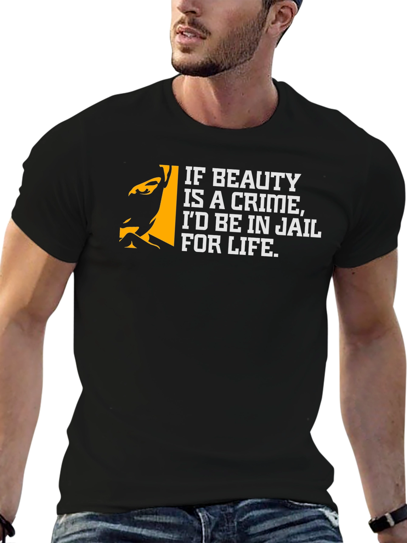 Funny Beauty Crime T-Shirt - Jail for Life